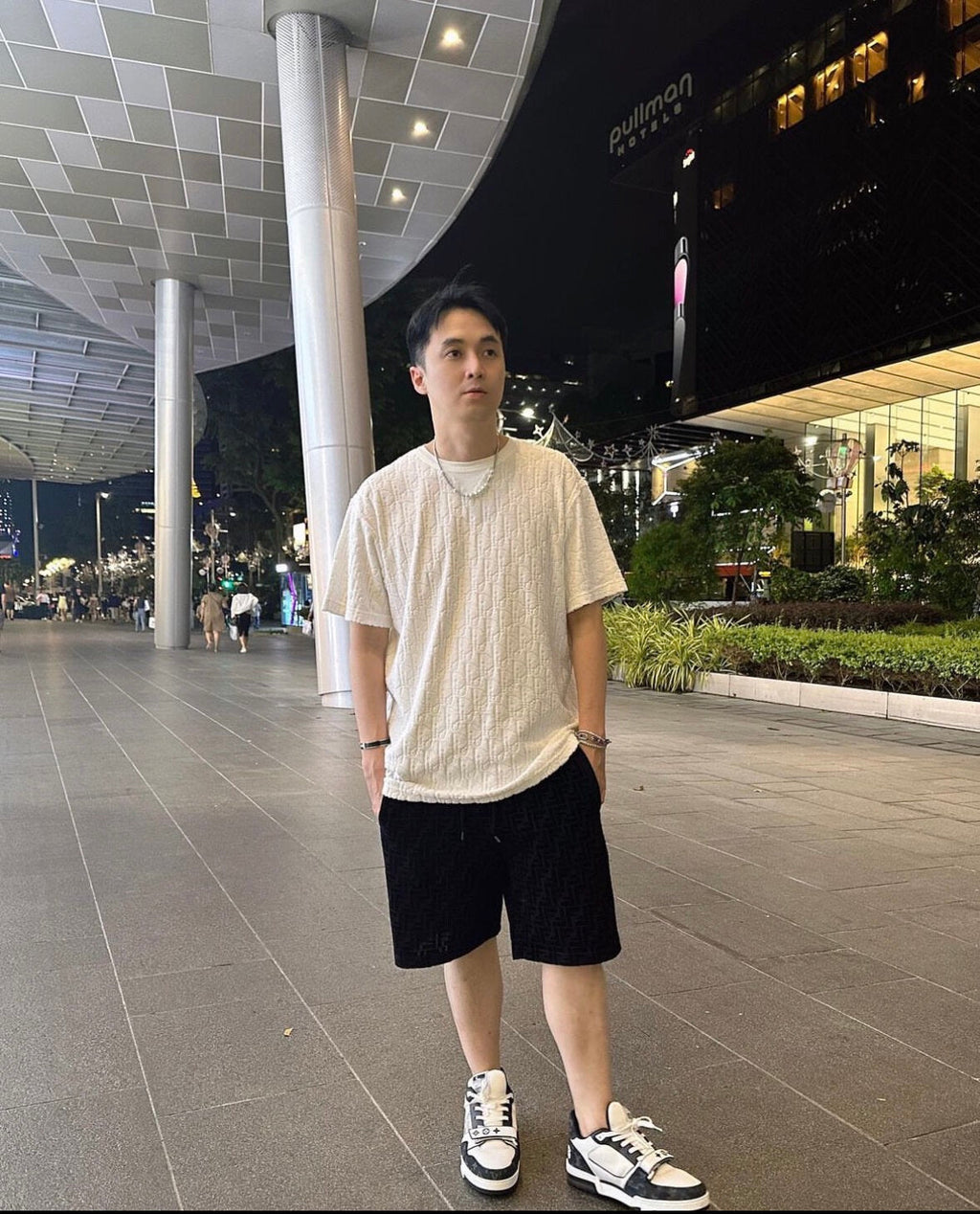 2026 New GS Black Flocked Shorts (30011-A60)