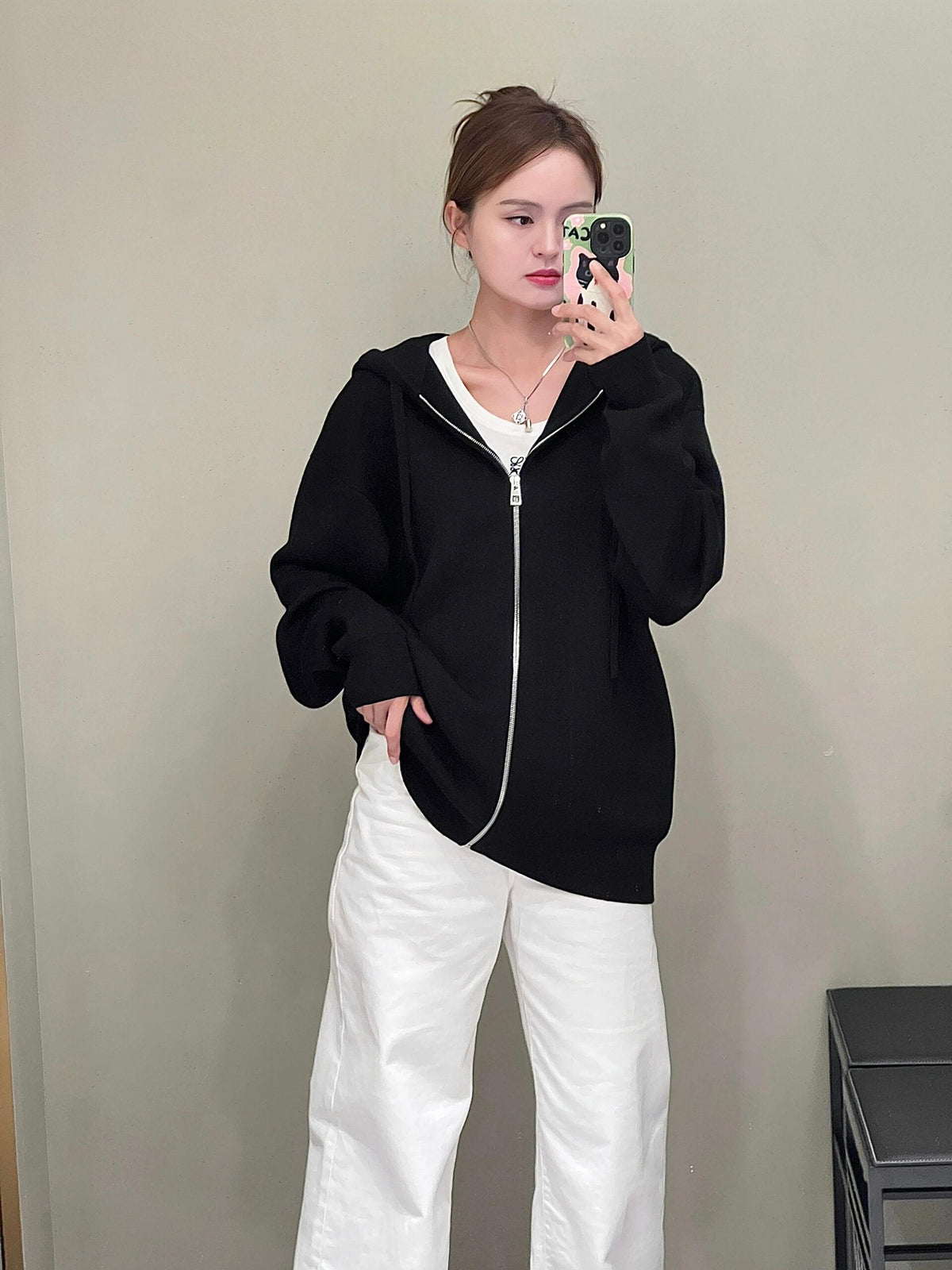 2026 New Style GS Zippered Hooded Sweatshirt (24046-B90)