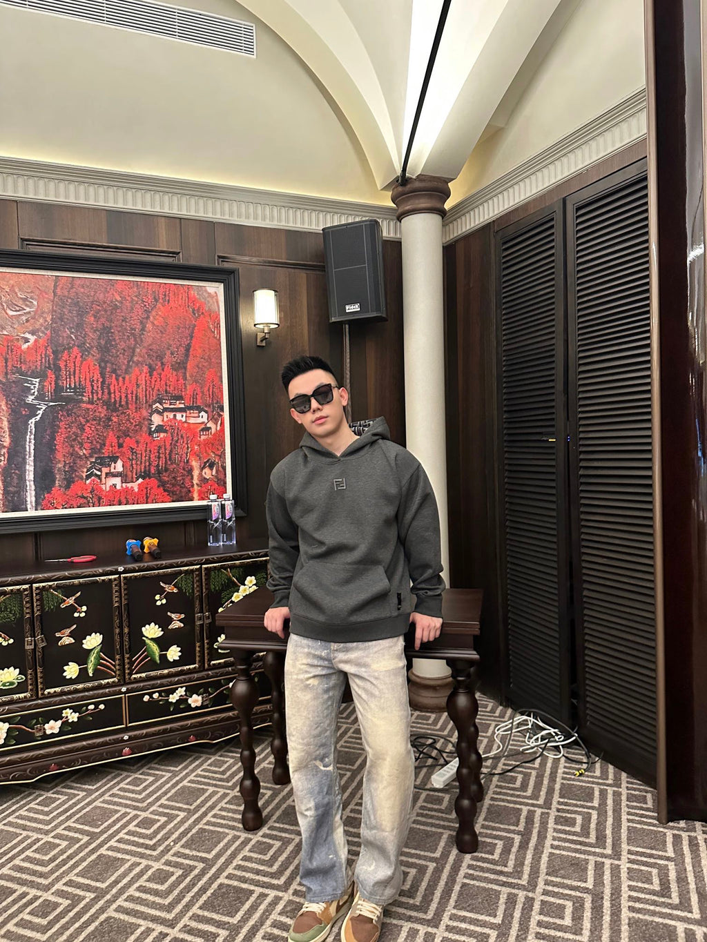 2026 New GS Embroidered Hooded Sweatshirt (25198-B15)