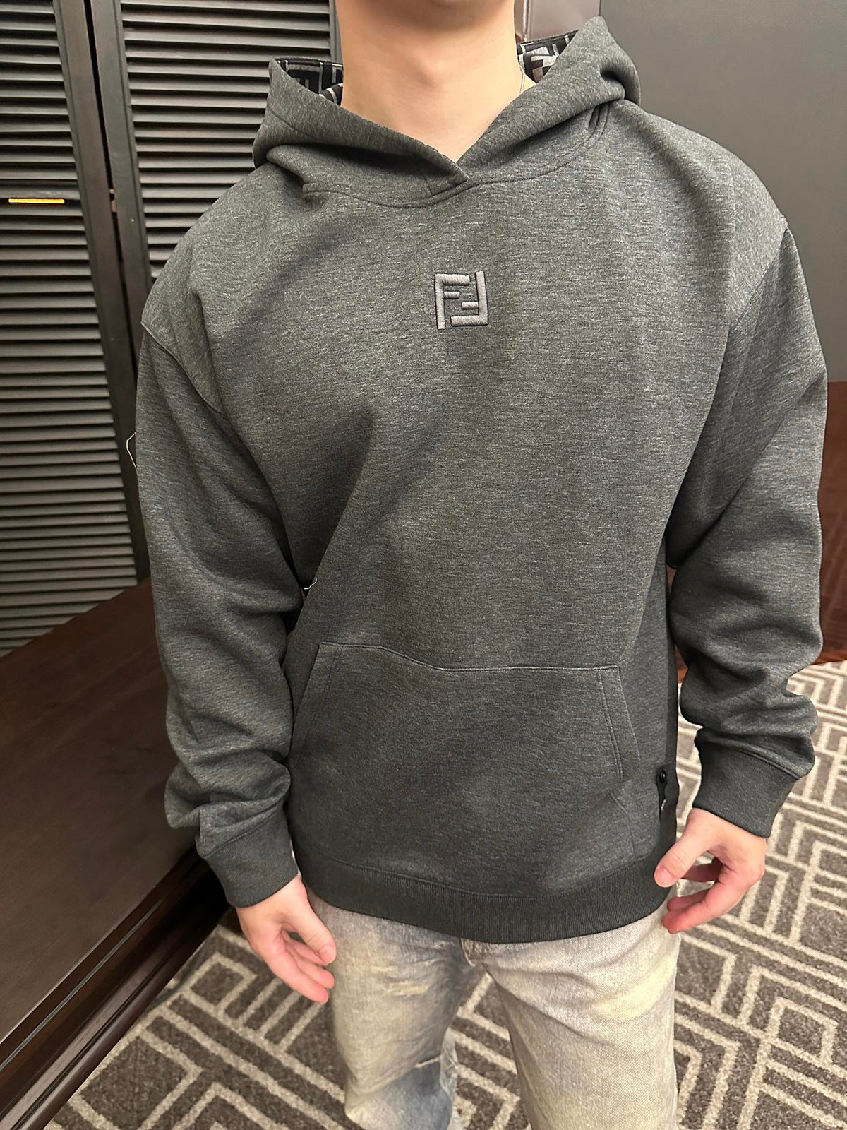 2026 New GS Embroidered Hooded Sweatshirt (25198-B15)