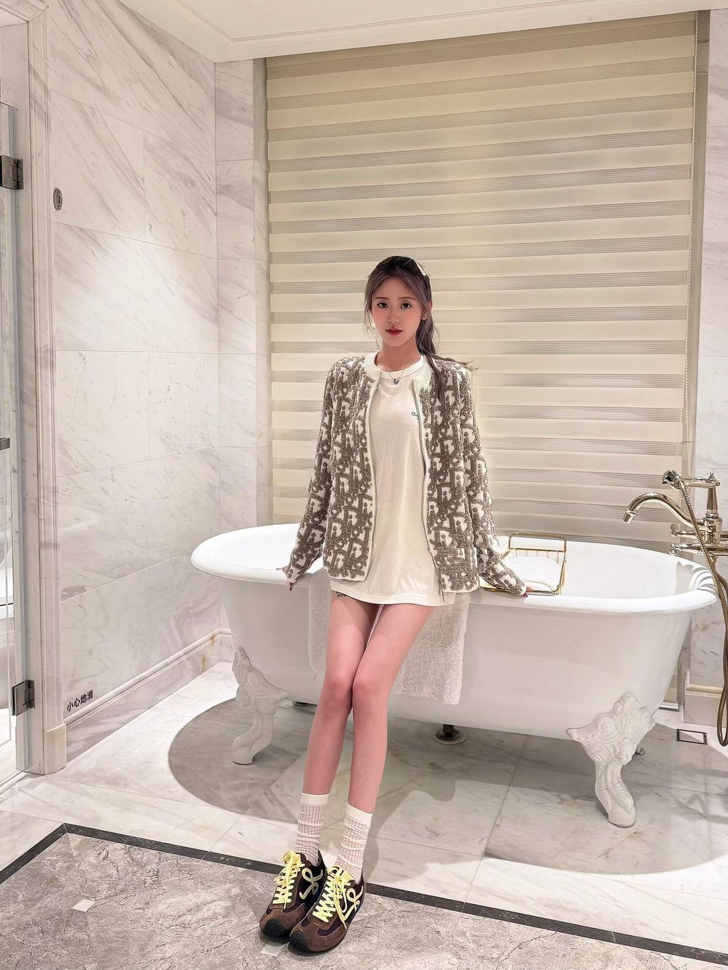 2026 New Style GS Printed Cotton Sweater Coat (25330-B95)