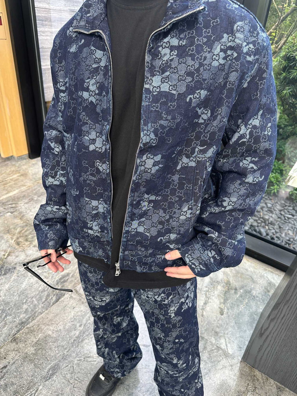 2026 New Arrival: GS All-Over Print Denim Trousers (MM097-B65)