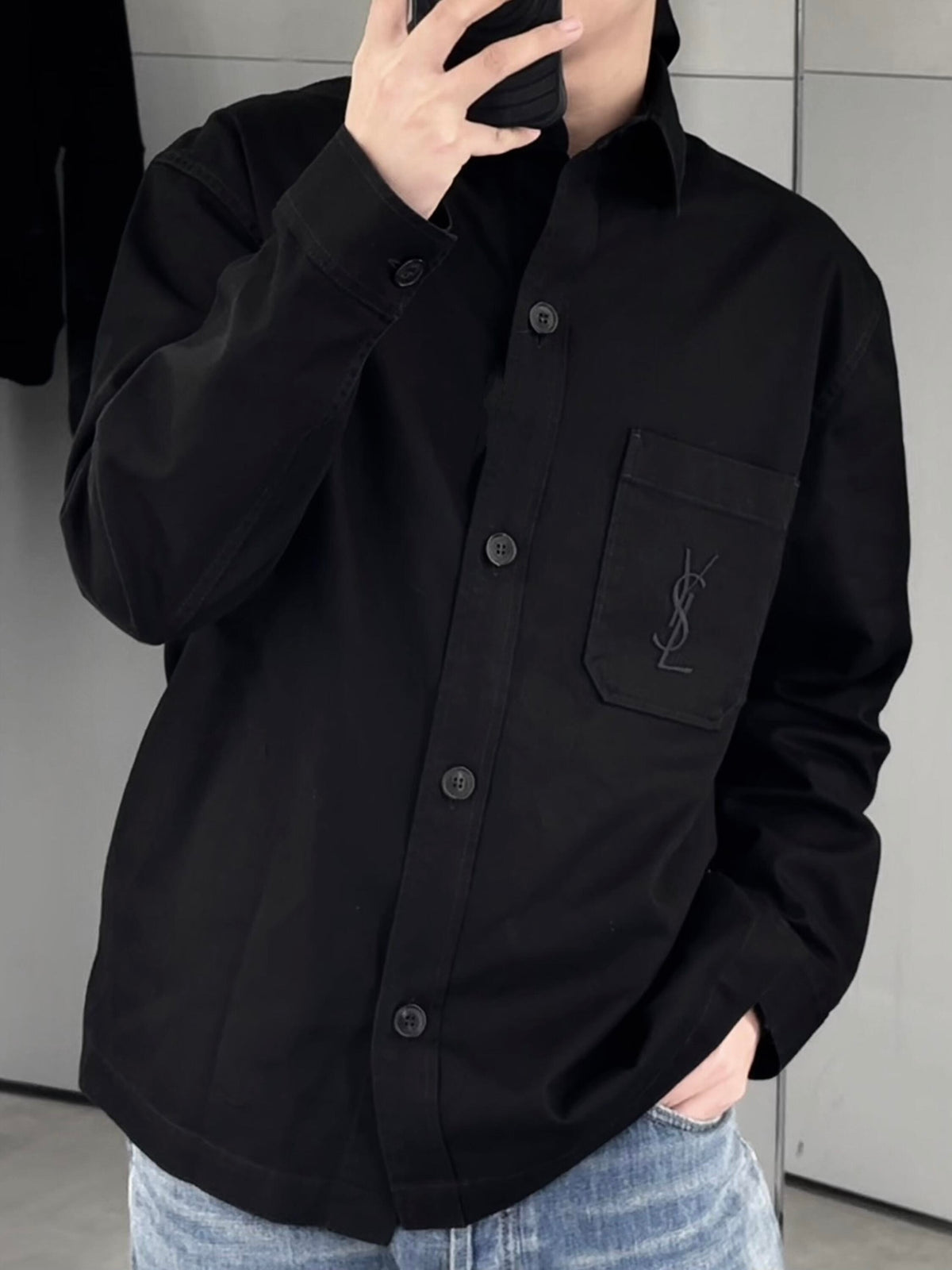 2026 New Edition GS Logo Embroidered Shirt (BB709-B25)