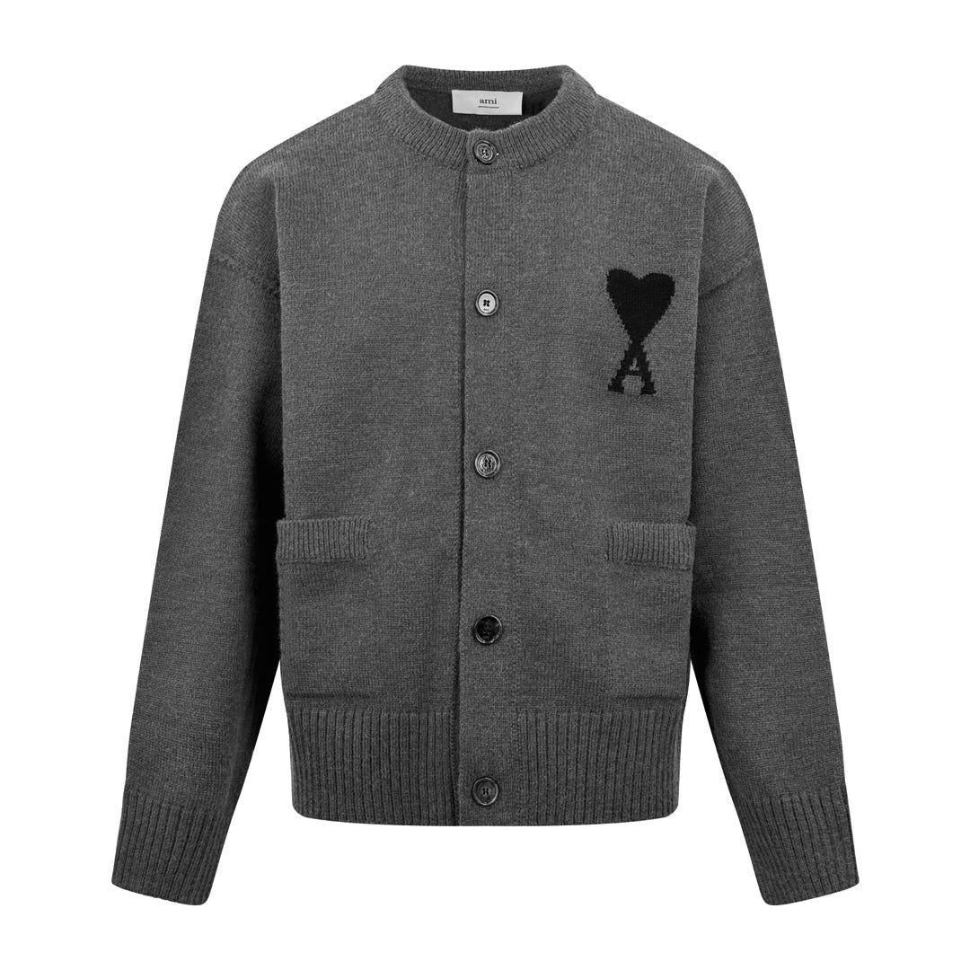 2026 New GS  Heart-Patterned Jacquard Knit Cardigan (25365-B55)