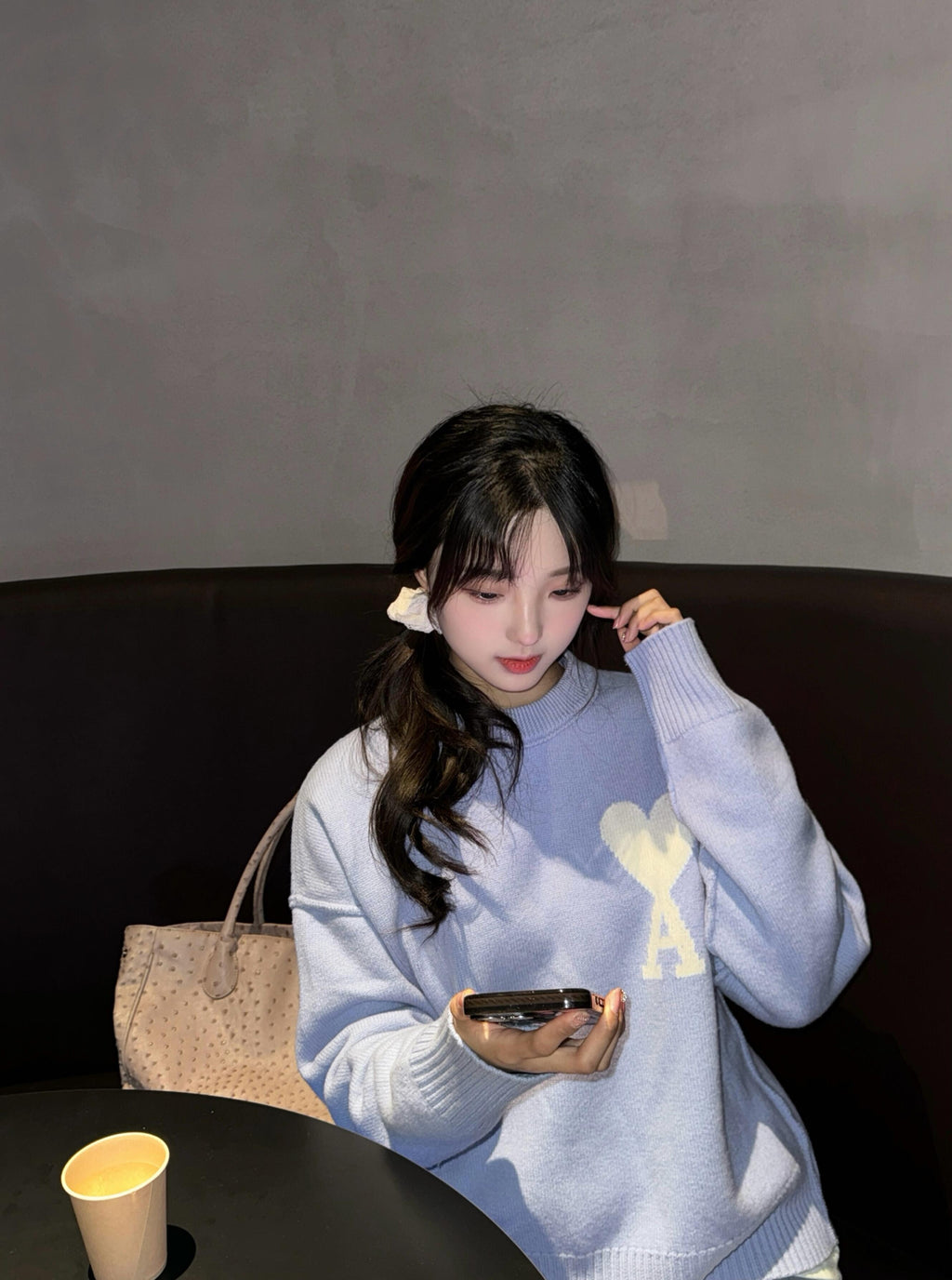 2026 New GS Jacquard Crew Neck Knit (25374-B30)