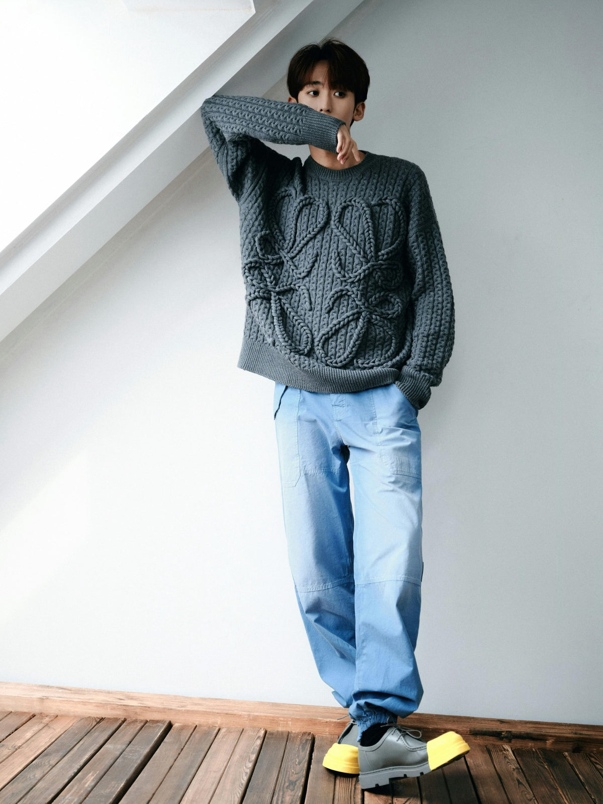 2026 New Style GS Twisted Knit Sweater (25387-B70)