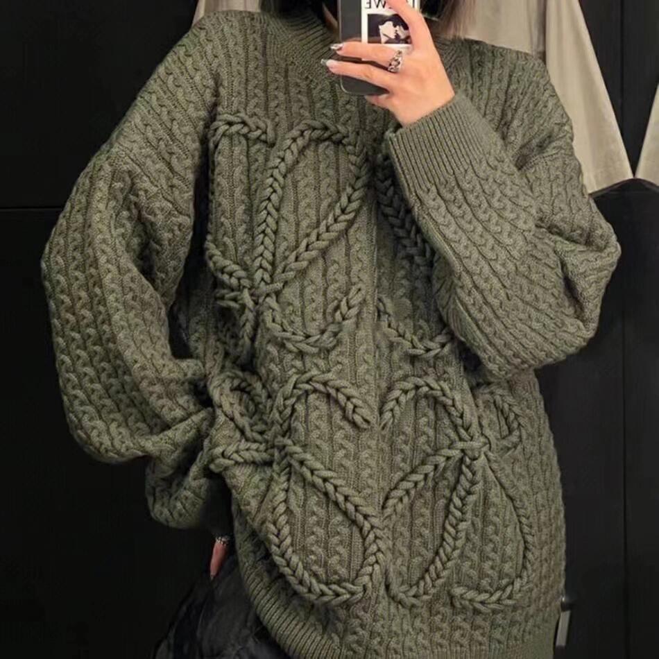 2026 New Style GS Twisted Knit Sweater (25387-B70)