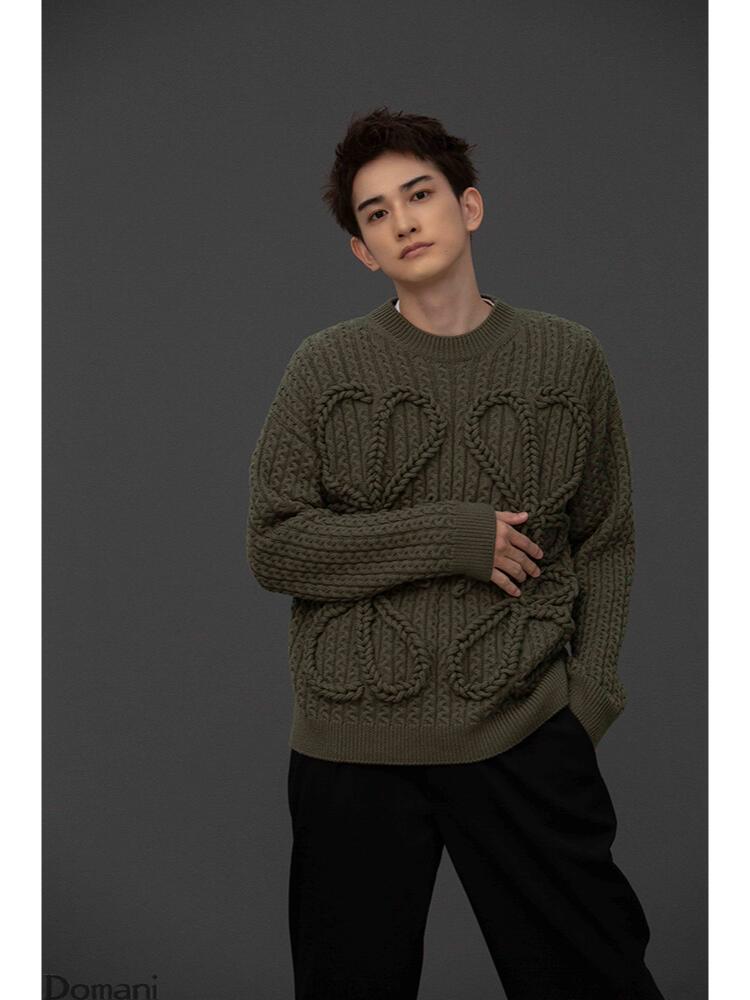 2026 New Style GS Twisted Knit Sweater (25387-B70)