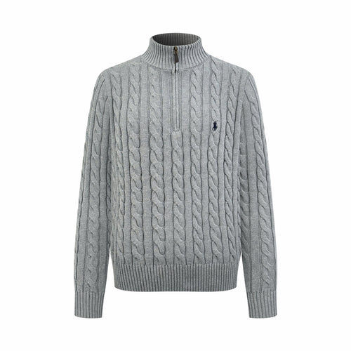 2026 New GS Decorative Knot Zip Knit Sweater (CC919-B30)
