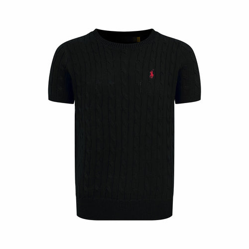 2026 New GS Cable-Knit Short-Sleeve Sweater (CC938-A50)