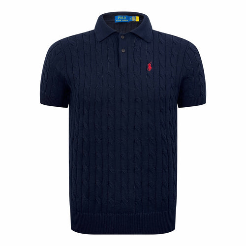 2026 New GS Cable-Knit Polo Neck Sweater (CC945-A60)
