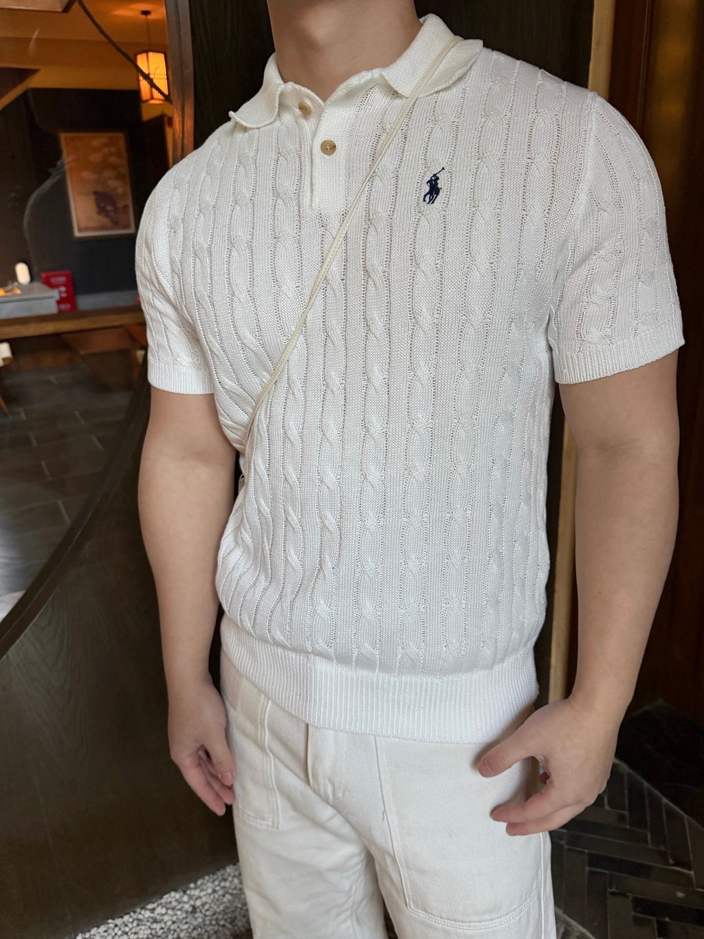 2026 New GS Cable-Knit Polo Neck Sweater (CC945-A60)