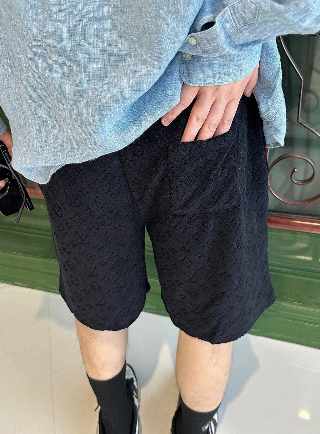 2026 New GS Textured Terry Shorts (55015-A55)