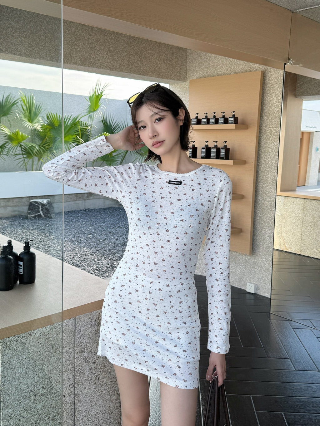 2026 Women’s GS Floral Long-Sleeved Dress (FF746)