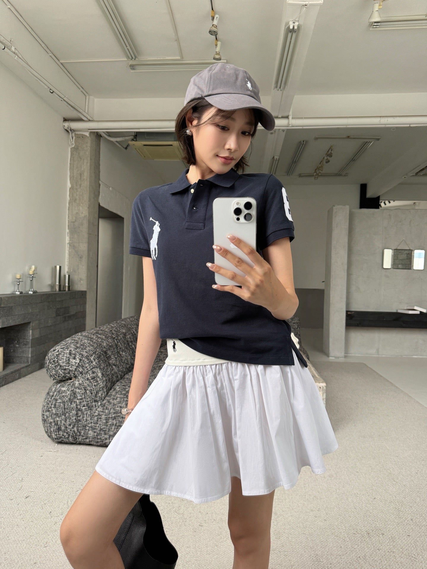 2026 Women's GS Embroidered Frill Short Dress (FF747)