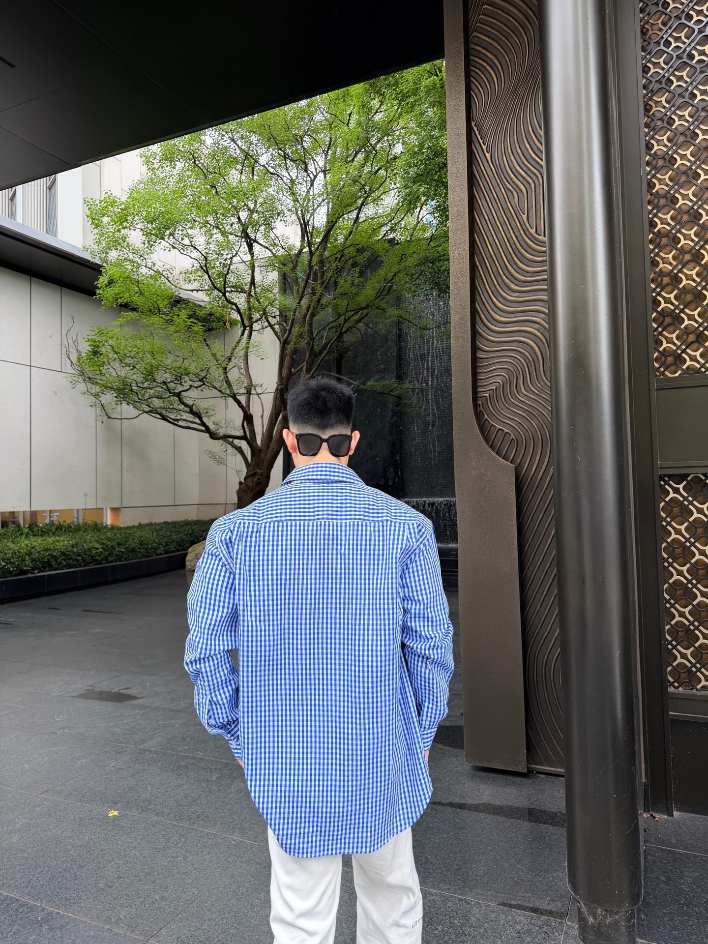 2026 New Style GS Embroidered Checkered Shirt (AA647-B30)
