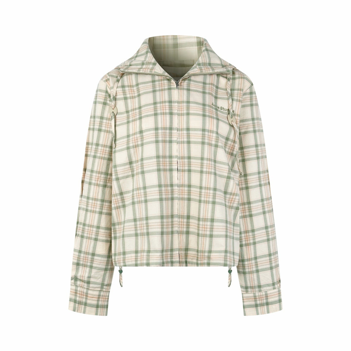2026 Women's GS Embroidered Checkered Hooded Jacket (FF762)