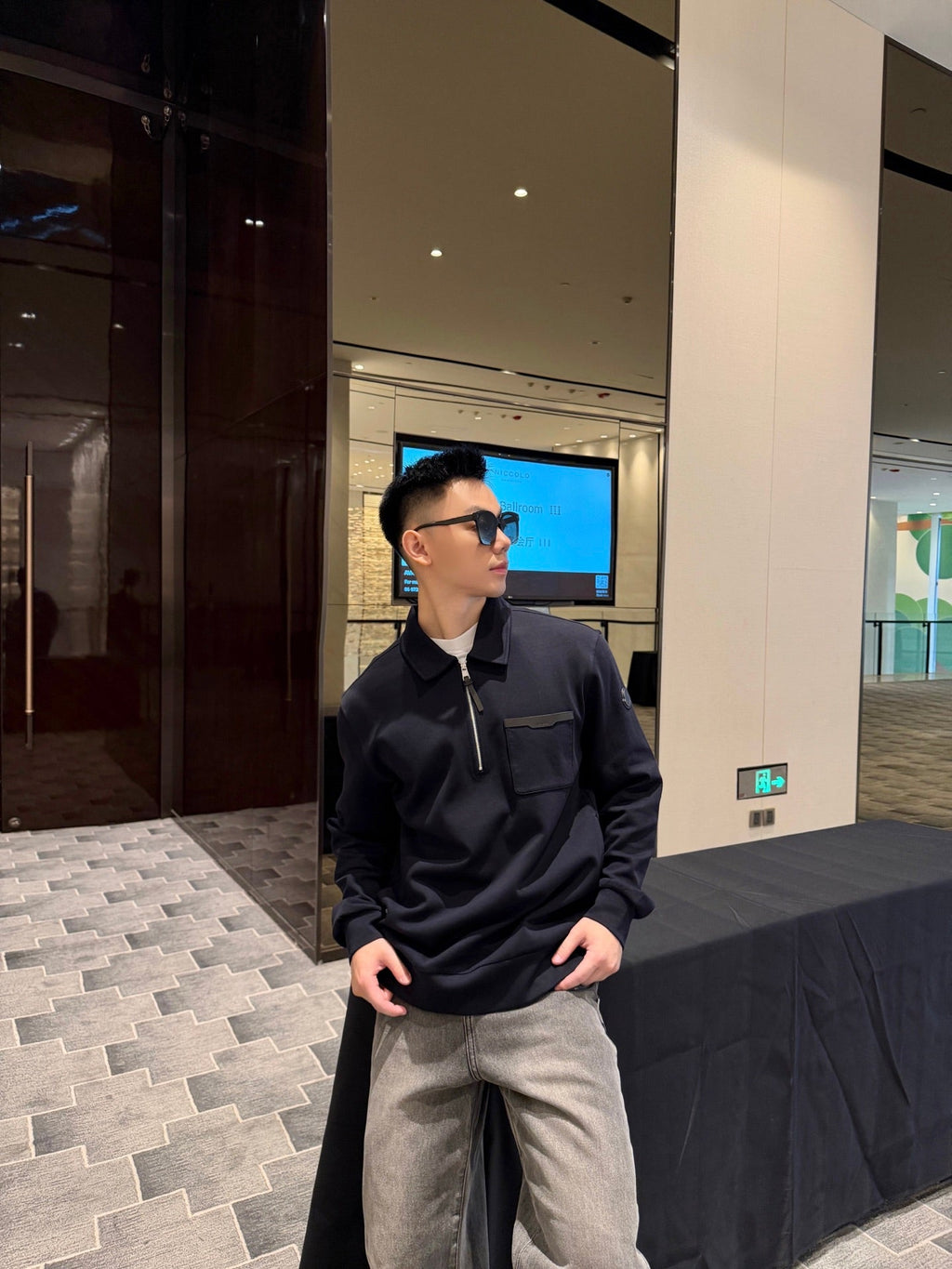 2026 New Model GS  Logo Half-Zip Jacket (AA664-A90)