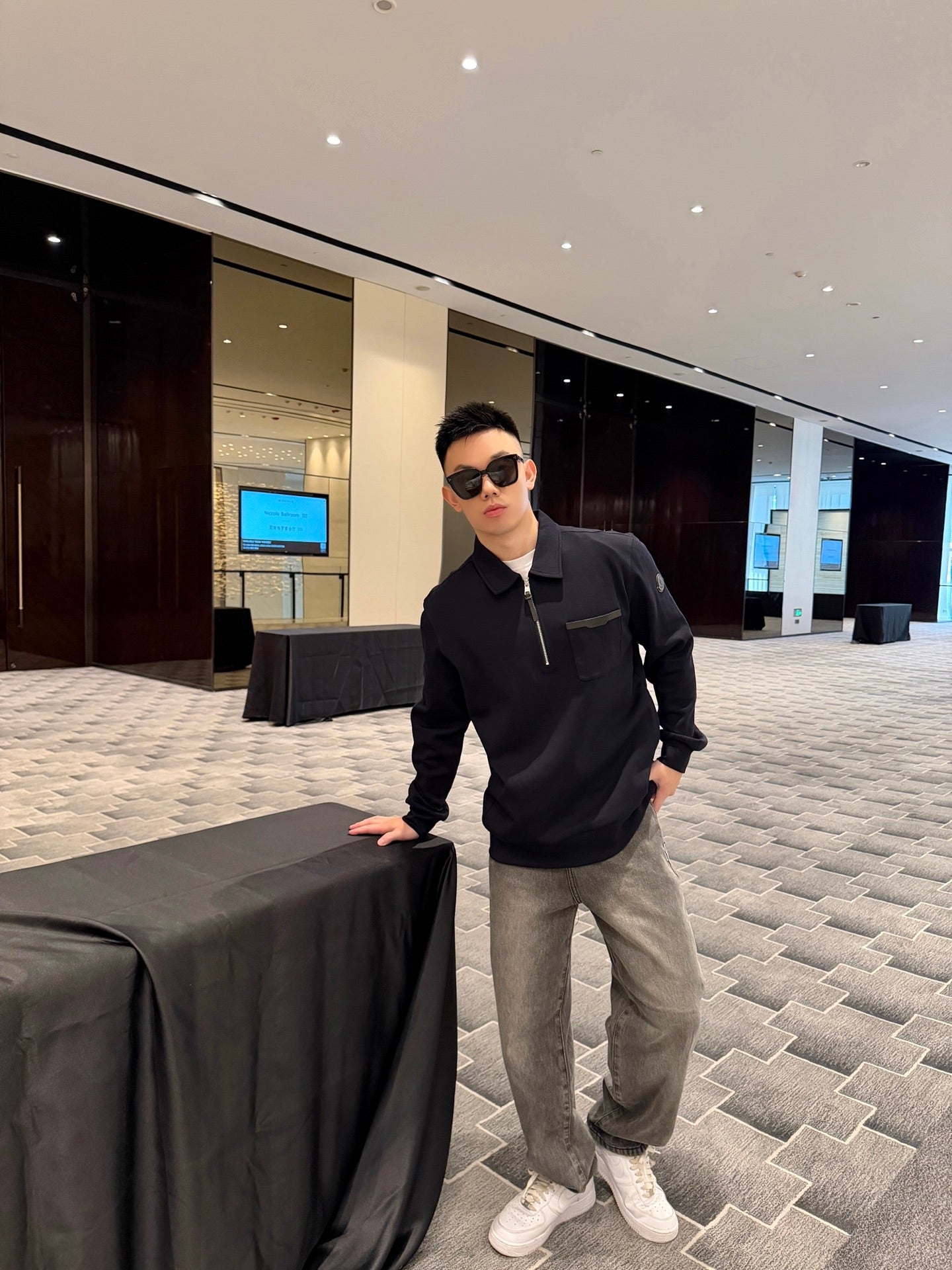 2026 New Model GS  Logo Half-Zip Jacket (AA664-A90)