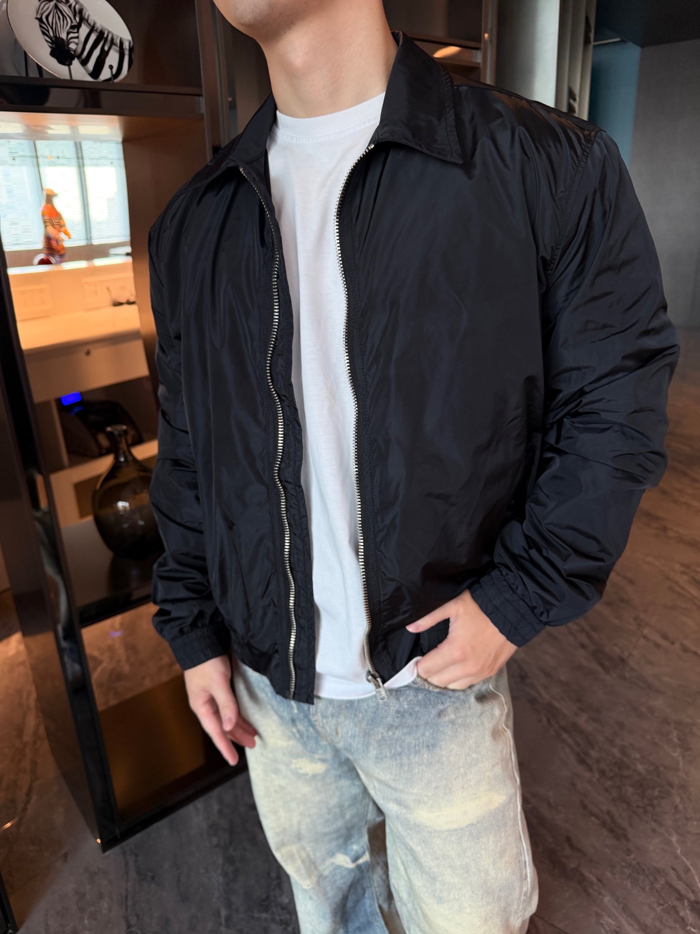 2026 new model GS logo zipper nylon coat (BB871-B80)