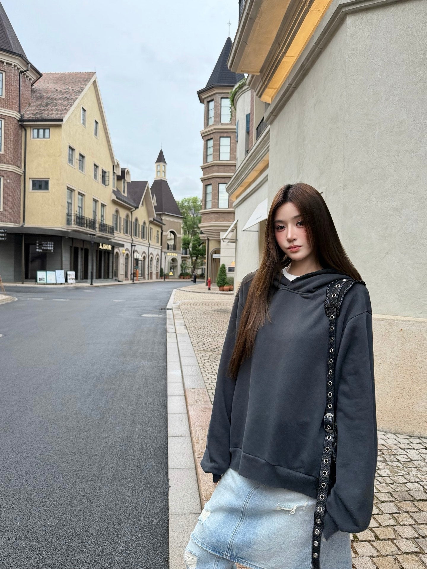 2026 Women's GS Printed Vintage Logo Hooded Sweatshirt (FF761)