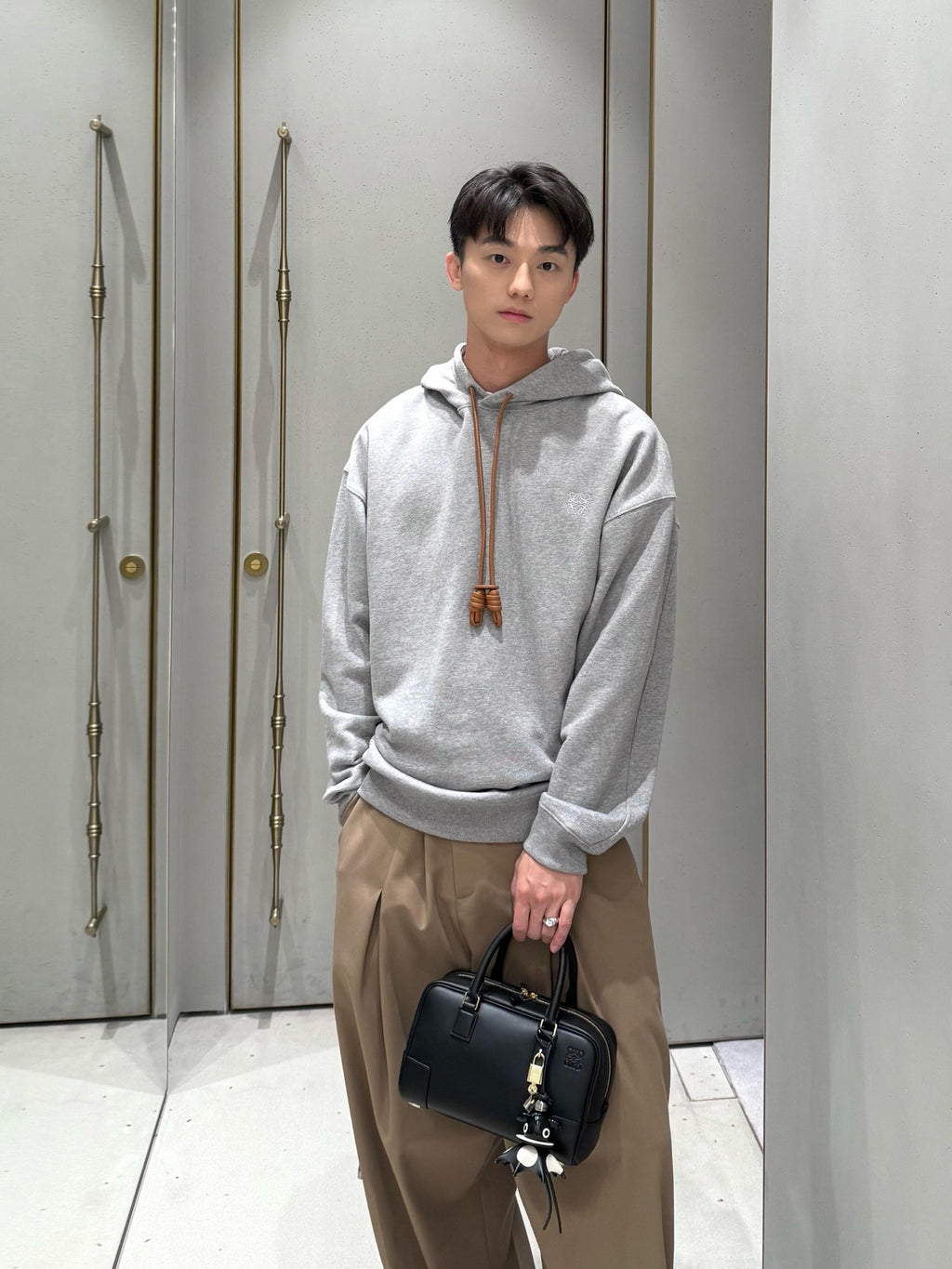 2026 New Style GS Leather Embroidered Hooded Sweatshirt (25196-B10)