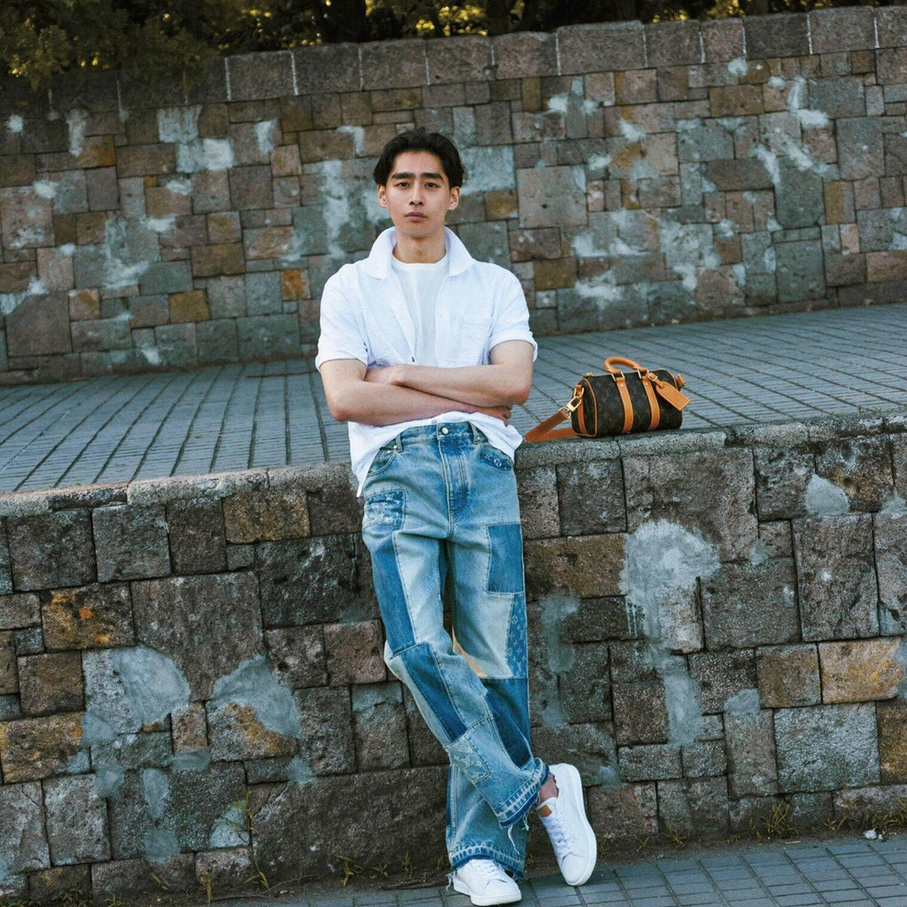 2026 new model GS logo patchwork jeans (BB885-C15)