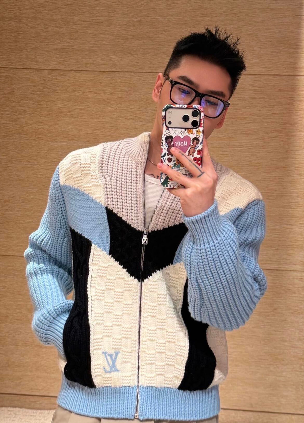 2026 New Model GS Embroidered Logo Plush Sweater Coat (AA629-C20)