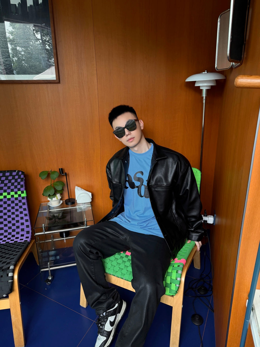 2026 New Model GS Embroidered Leather Jacket (AA660-C40)