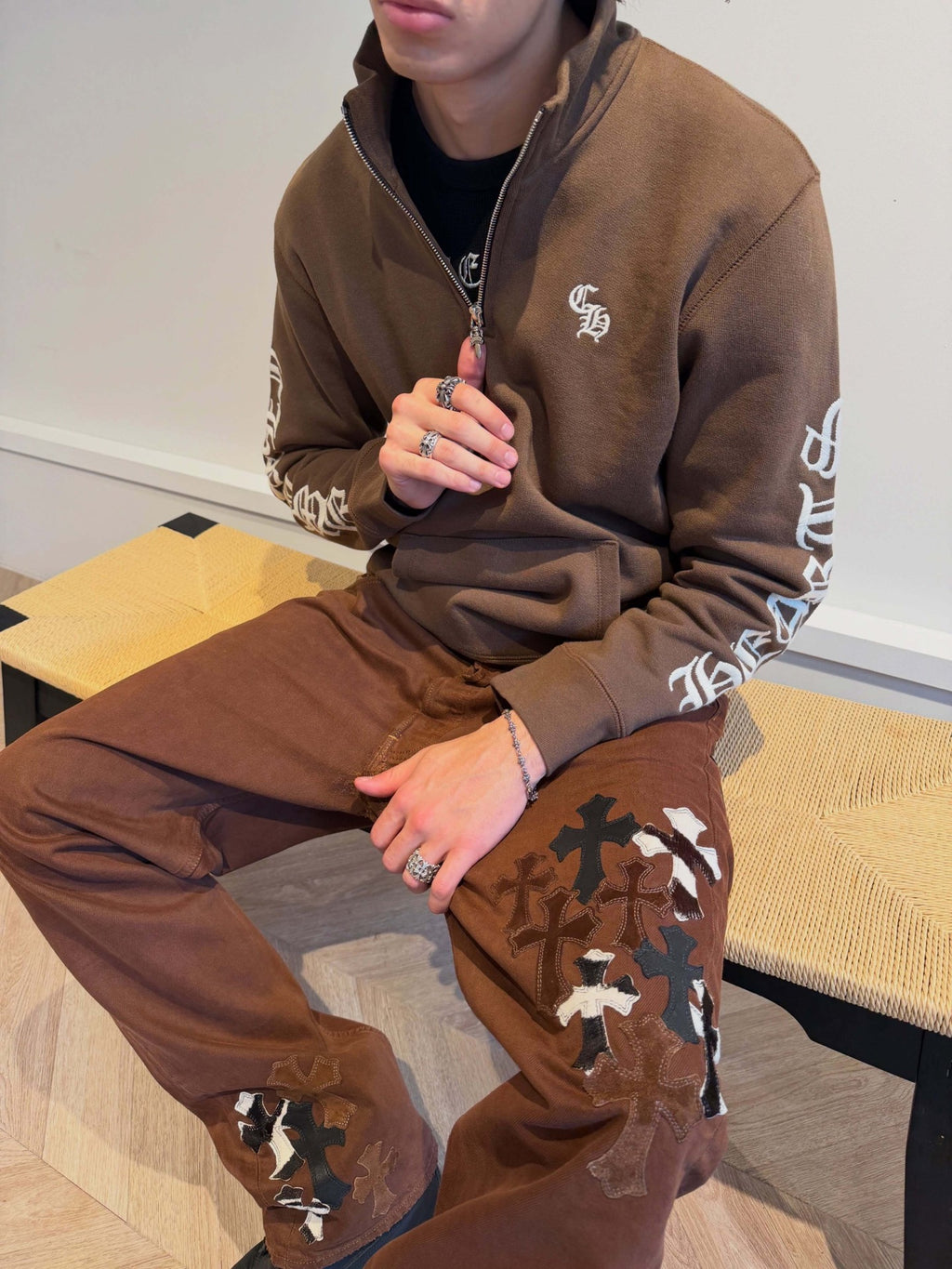 2026 New Model GS Embroidered Half-Zip Long-Sleeve (AA626-B35)