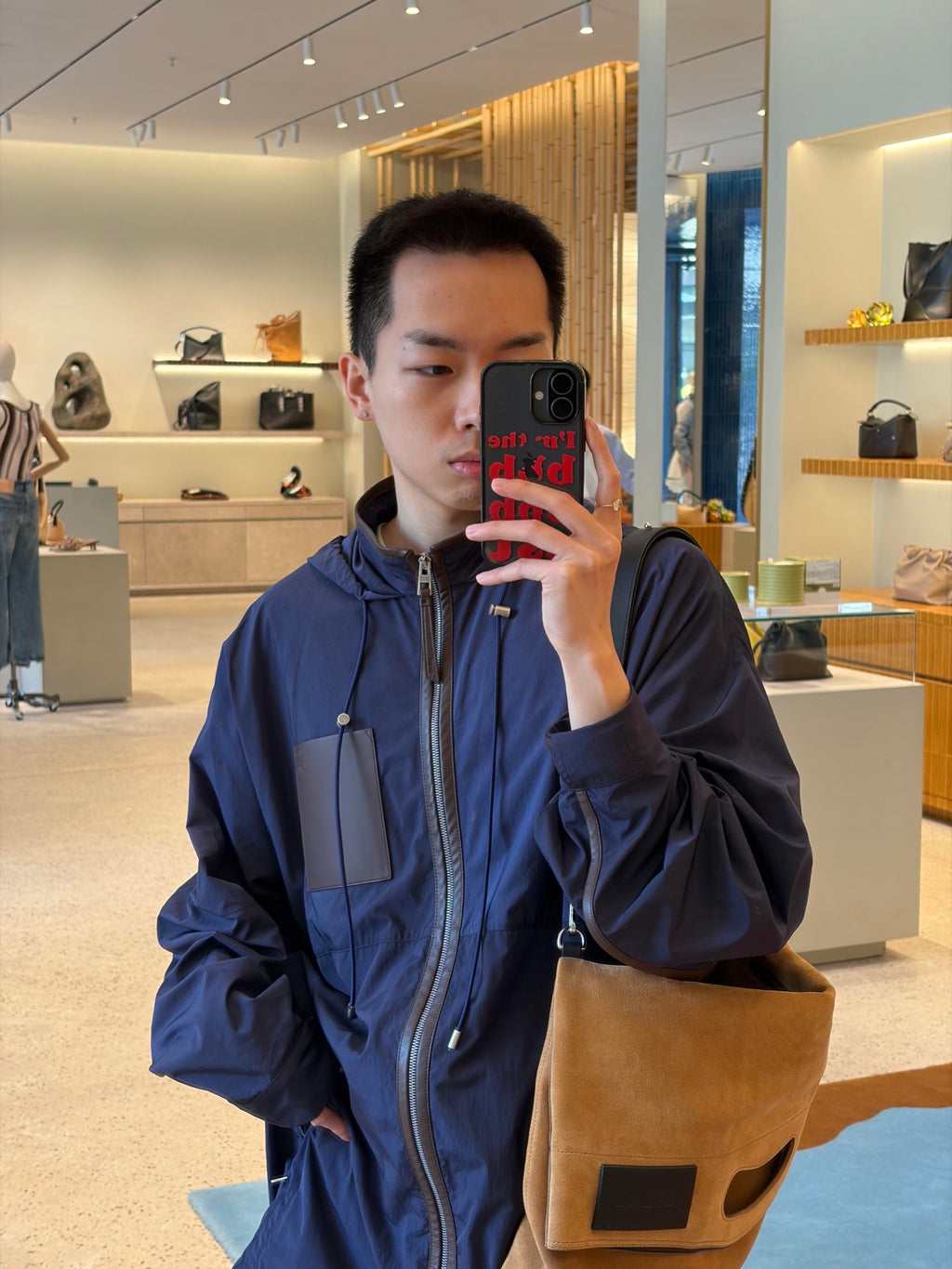 2026 New Style GS Leather Patched Hooded Coat (AA639-C25)