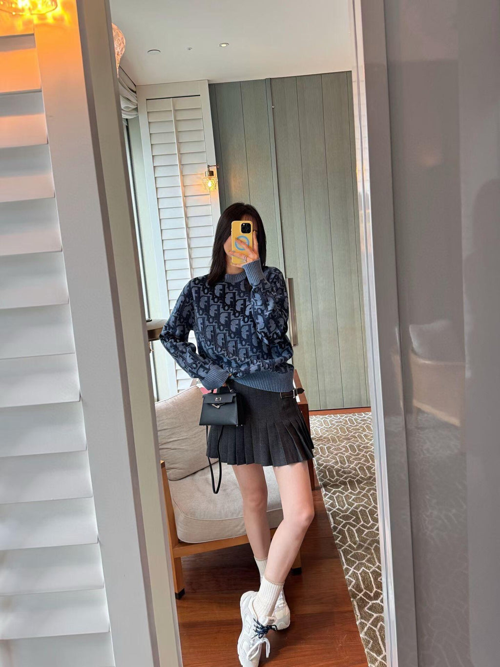 2026 New GS Gradient Full Printed Jacquard Sweater (AA636-B40)