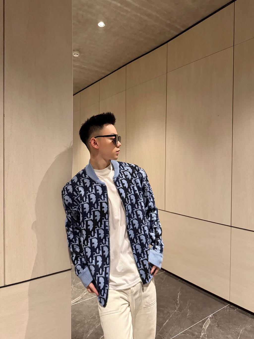 2026 New GS Gradient Full-print Sweater Coat (AA637-C10)