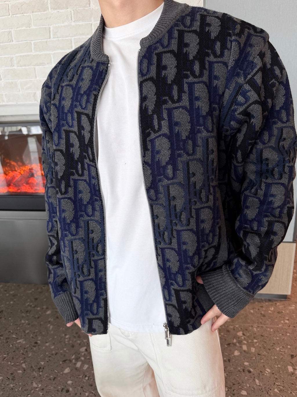 2026 New GS Gradient Full-print Sweater Coat (AA637-C10)