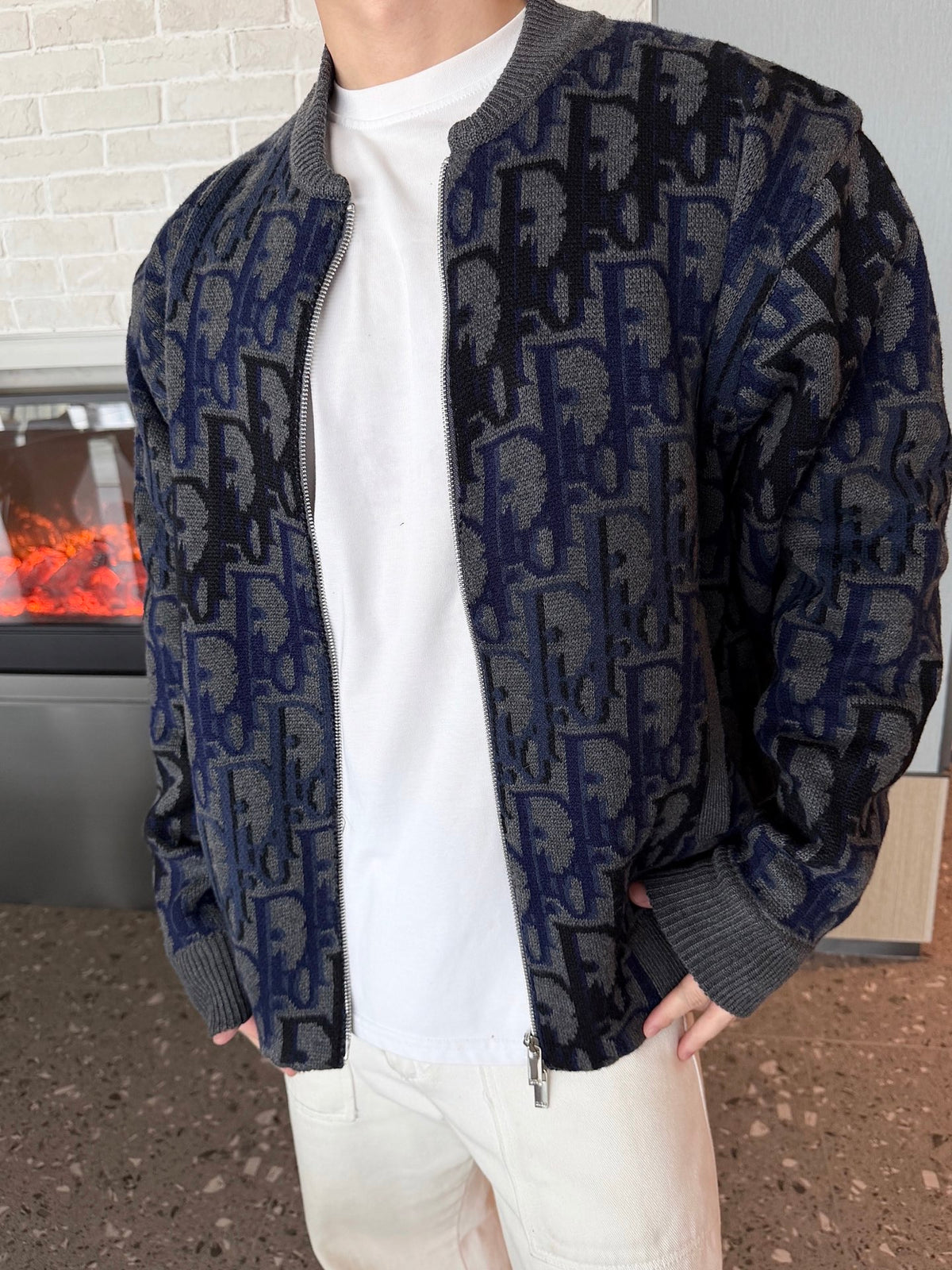 2026 New GS Gradient Full-print Sweater Coat (AA637-C10)