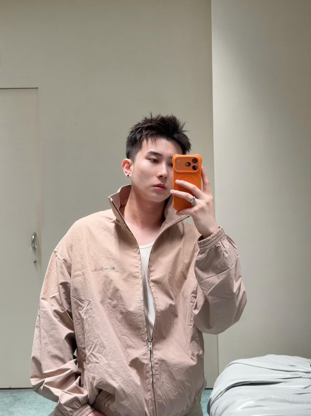 2026 New Model GS Color-Matched Logo Zip-Up Jacket (25254-B75)