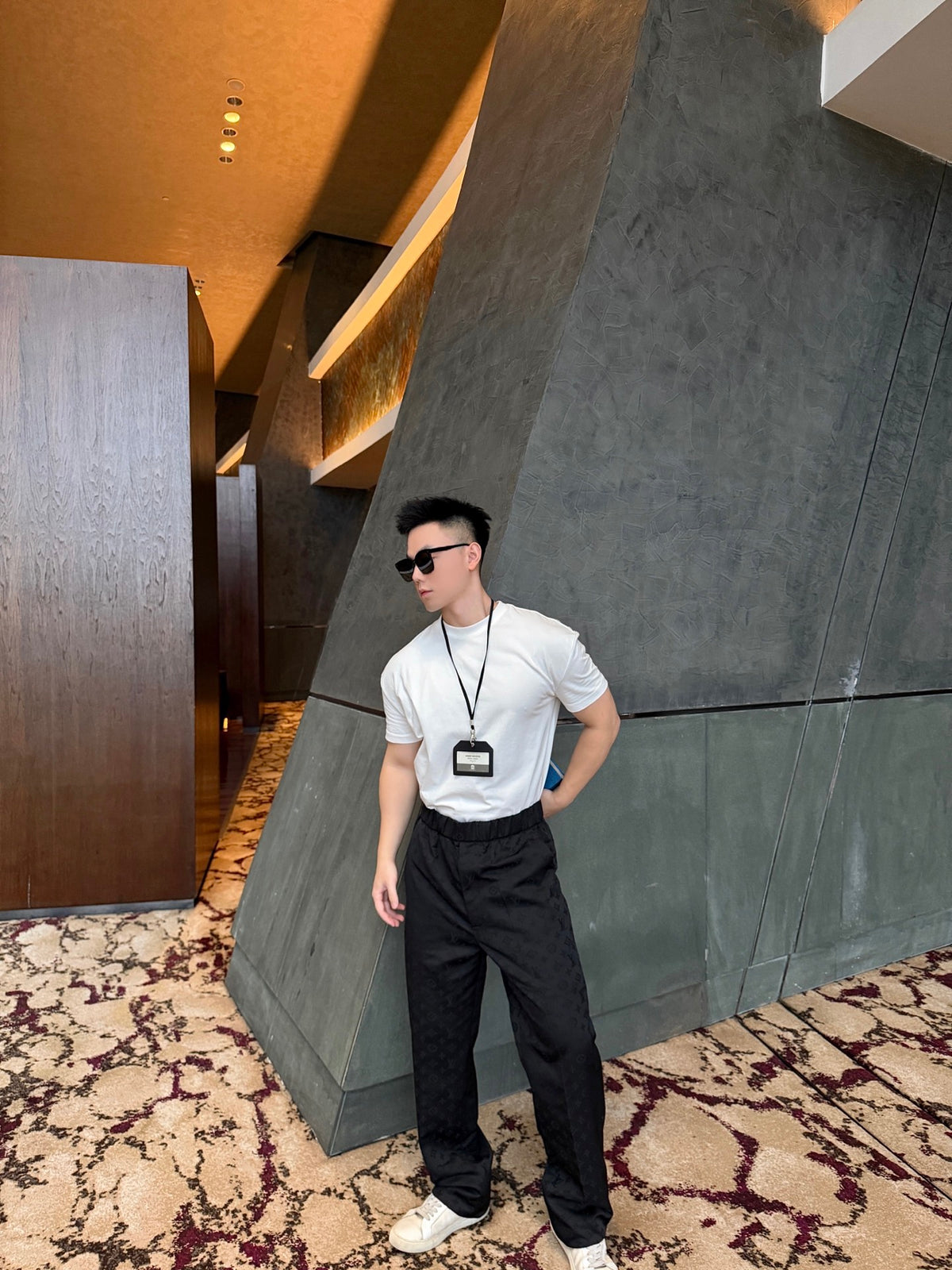 2026 new model GS logo jacquard suit pants (BB910-B85)