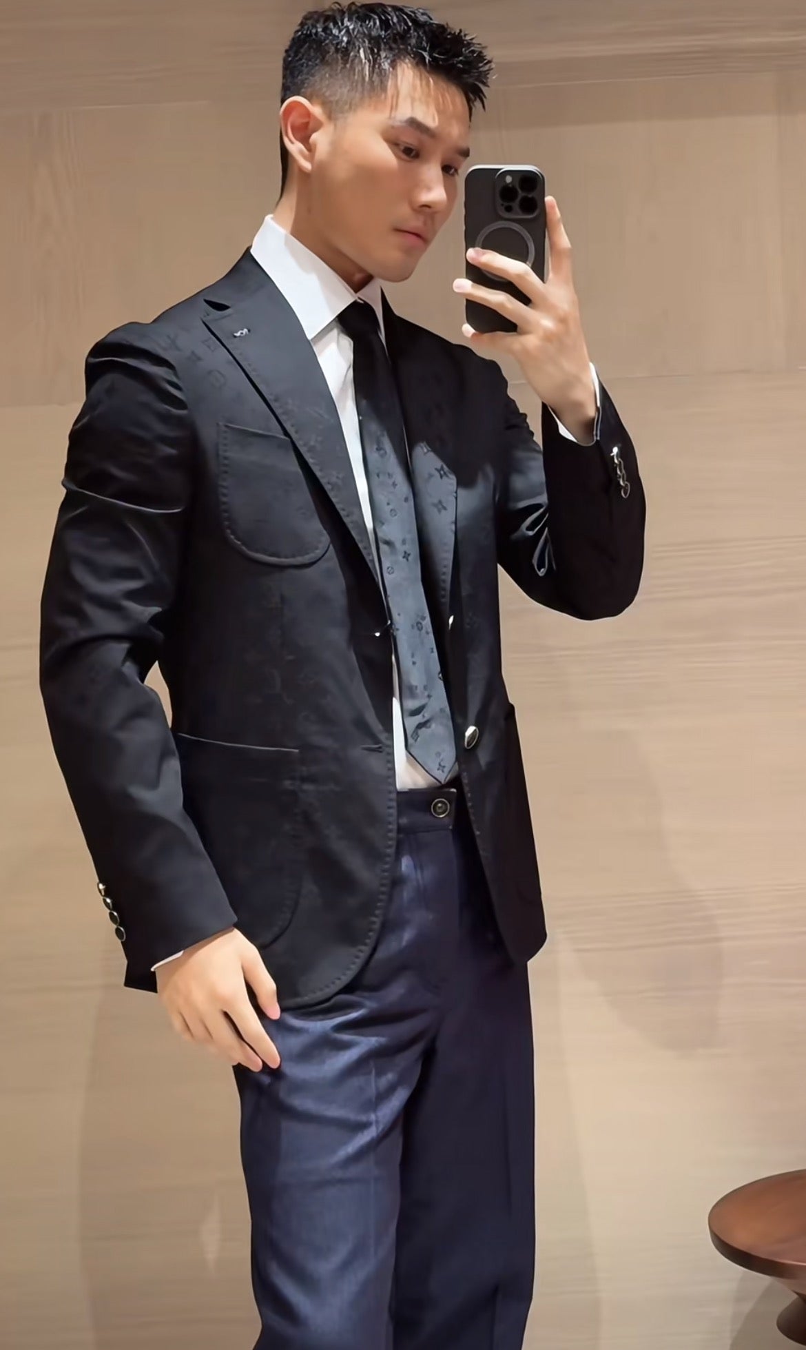 2026 new model GS logo jacquard suit jacket (BB845-D25)