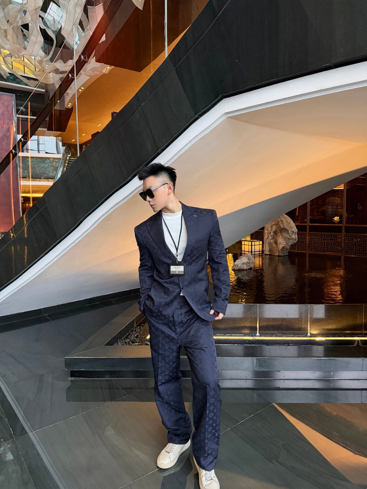 2026 new model GS logo jacquard suit pants (BB910-B85)