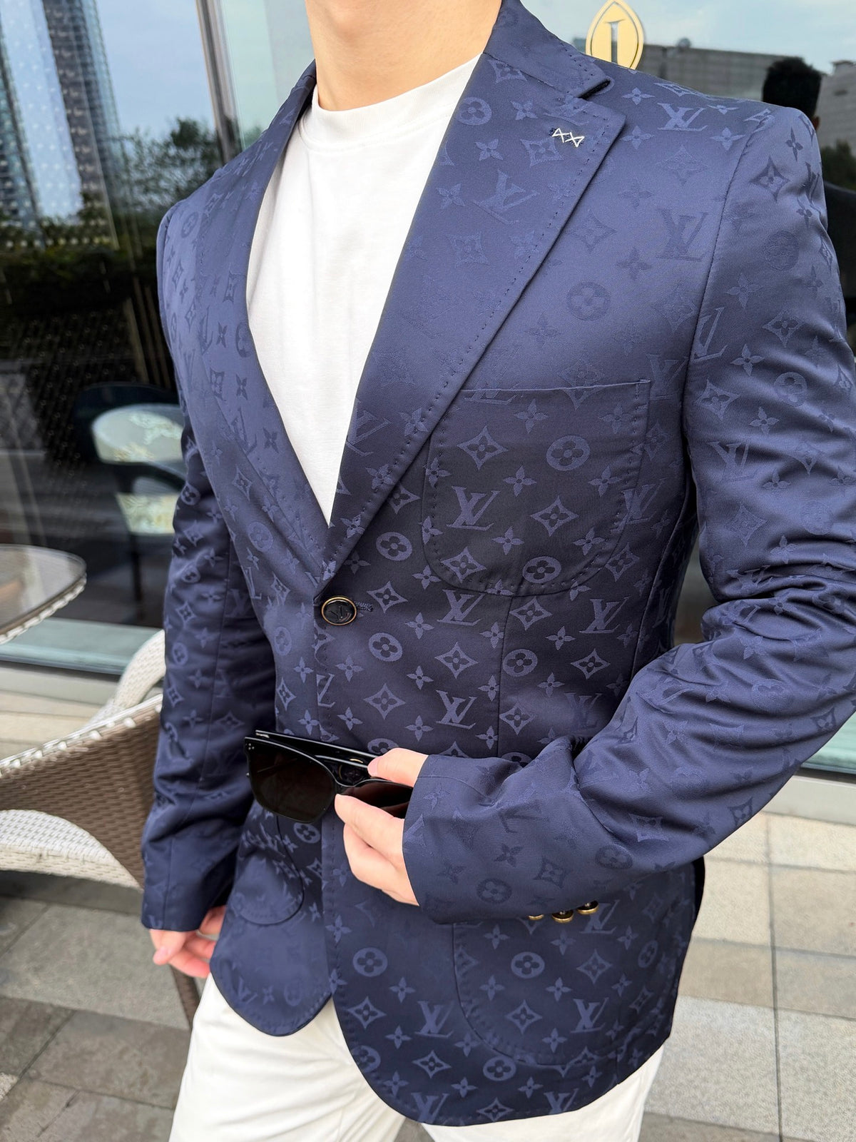 2026 new model GS logo jacquard suit jacket (BB845-D25)