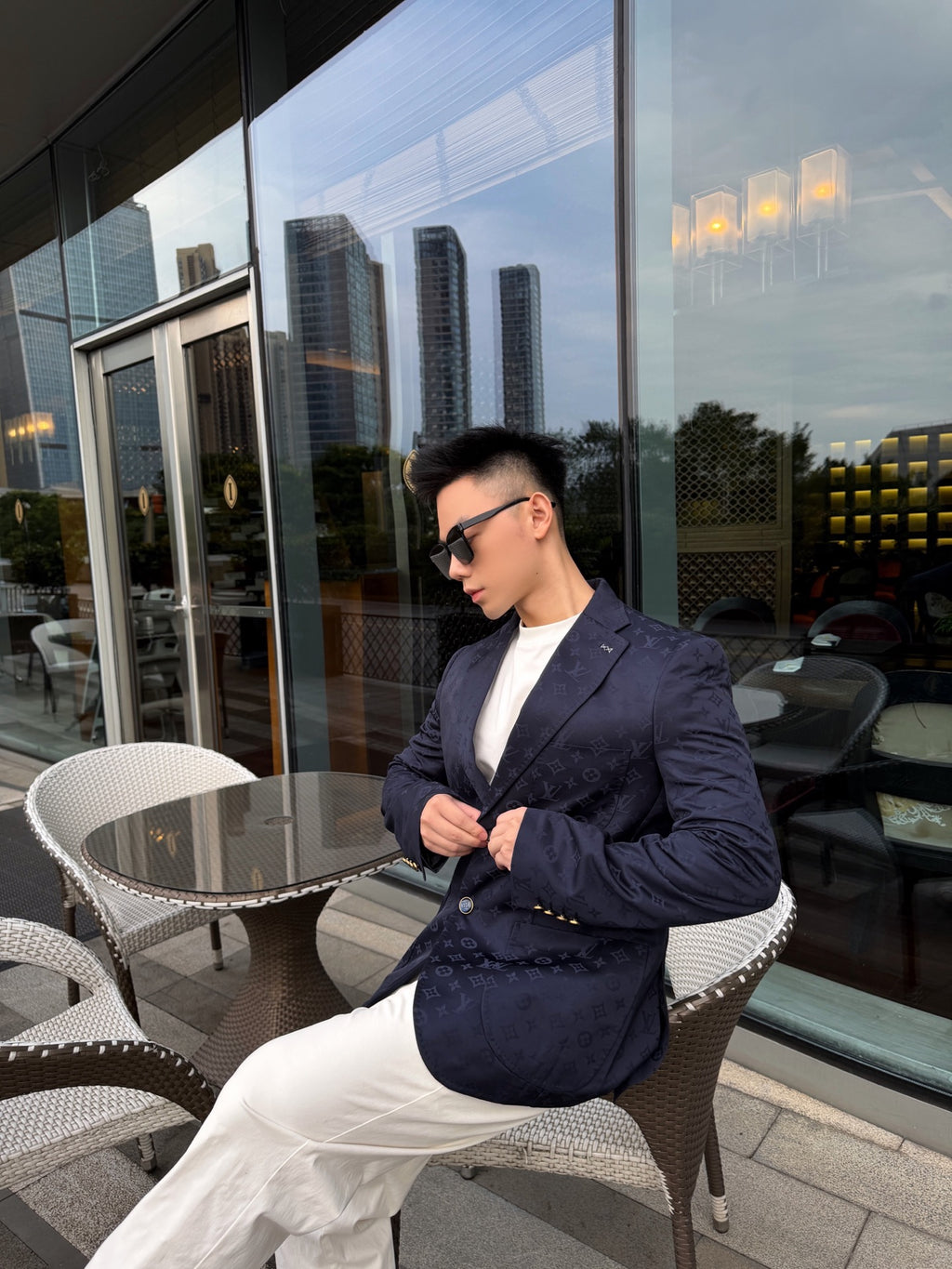 2026 new model GS logo jacquard suit jacket (BB845-D25)