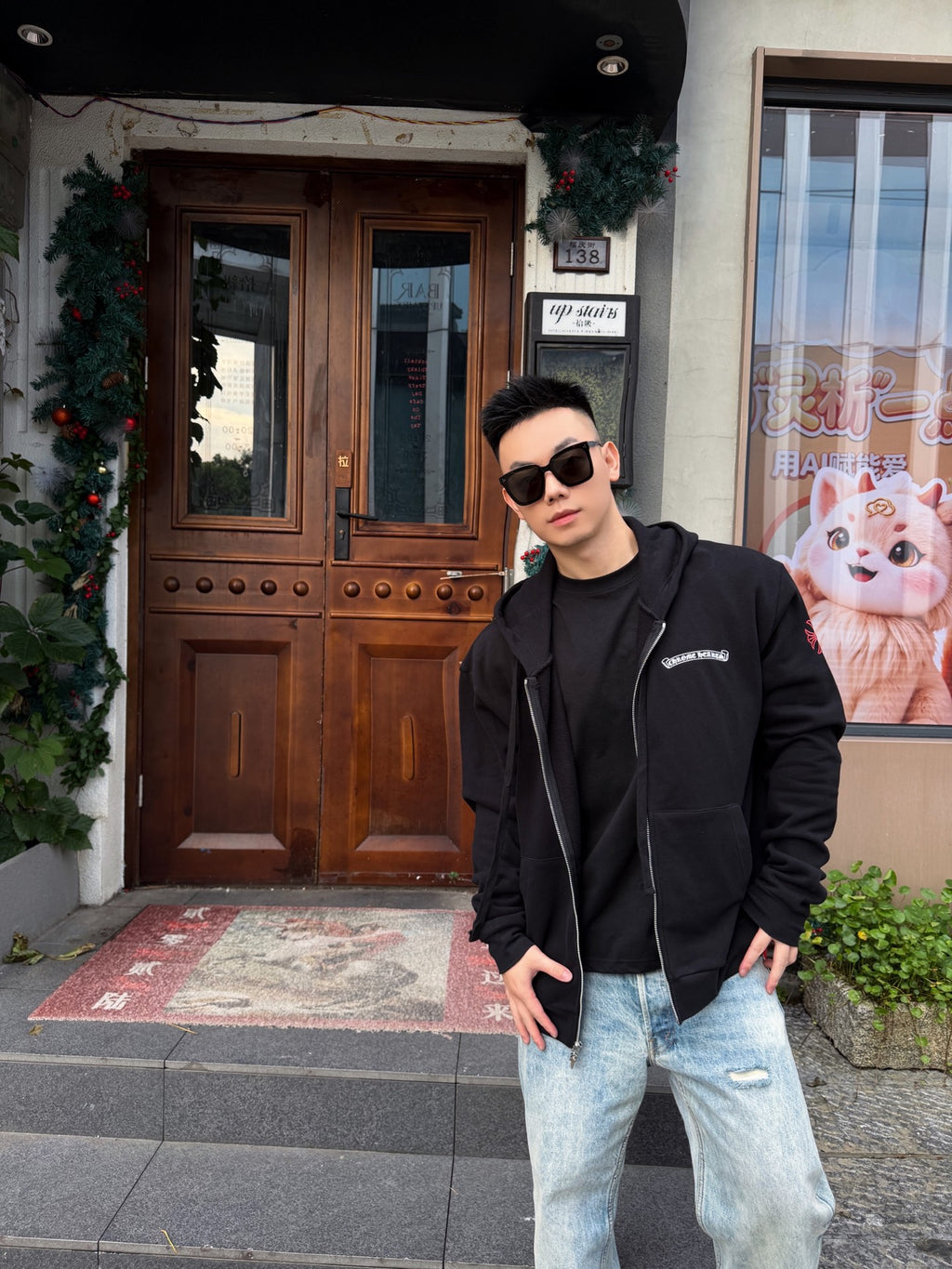 2026 New Model GS Letter-Printed Zipper Jacket (AA1001-B10)