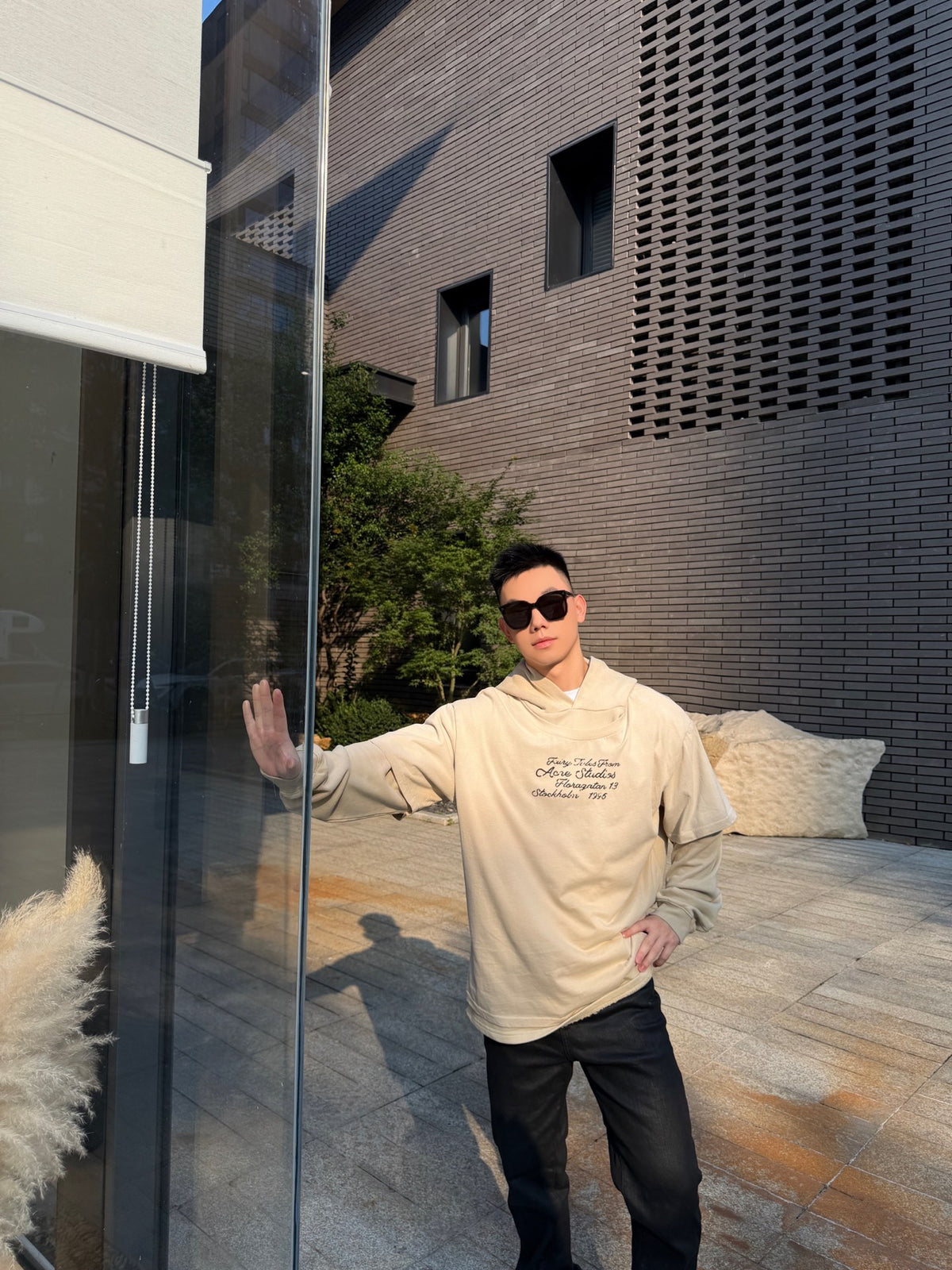 2026 New Model GS Logo Layered Hooded Sweatshirt (CC7005-B85)