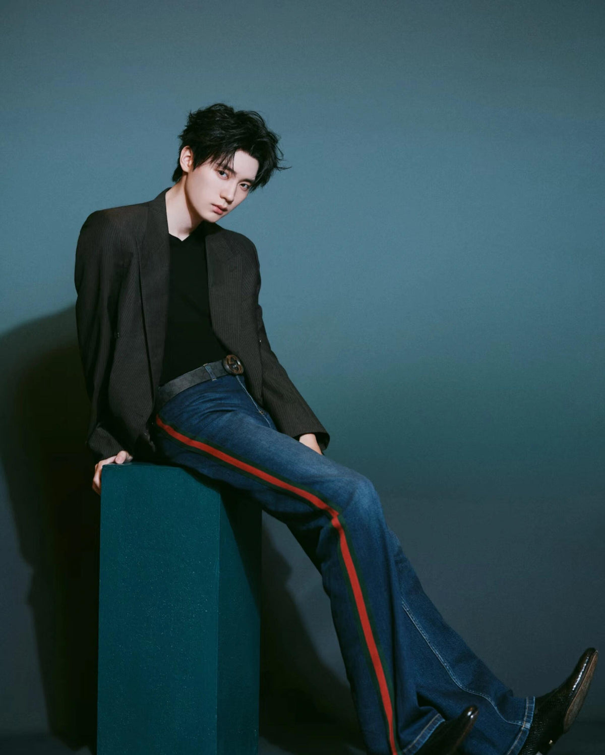 2026 new model GS belted jeans (BB4016-B85)