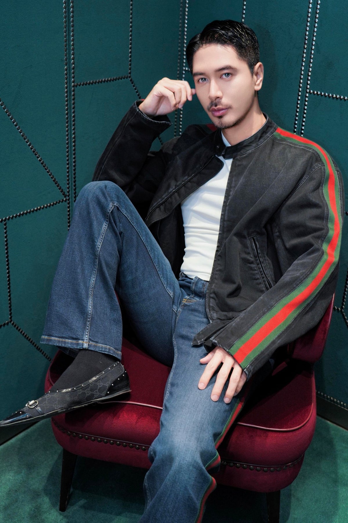 2026 New Model GS Belted Denim Jacket (BB4012-C50)