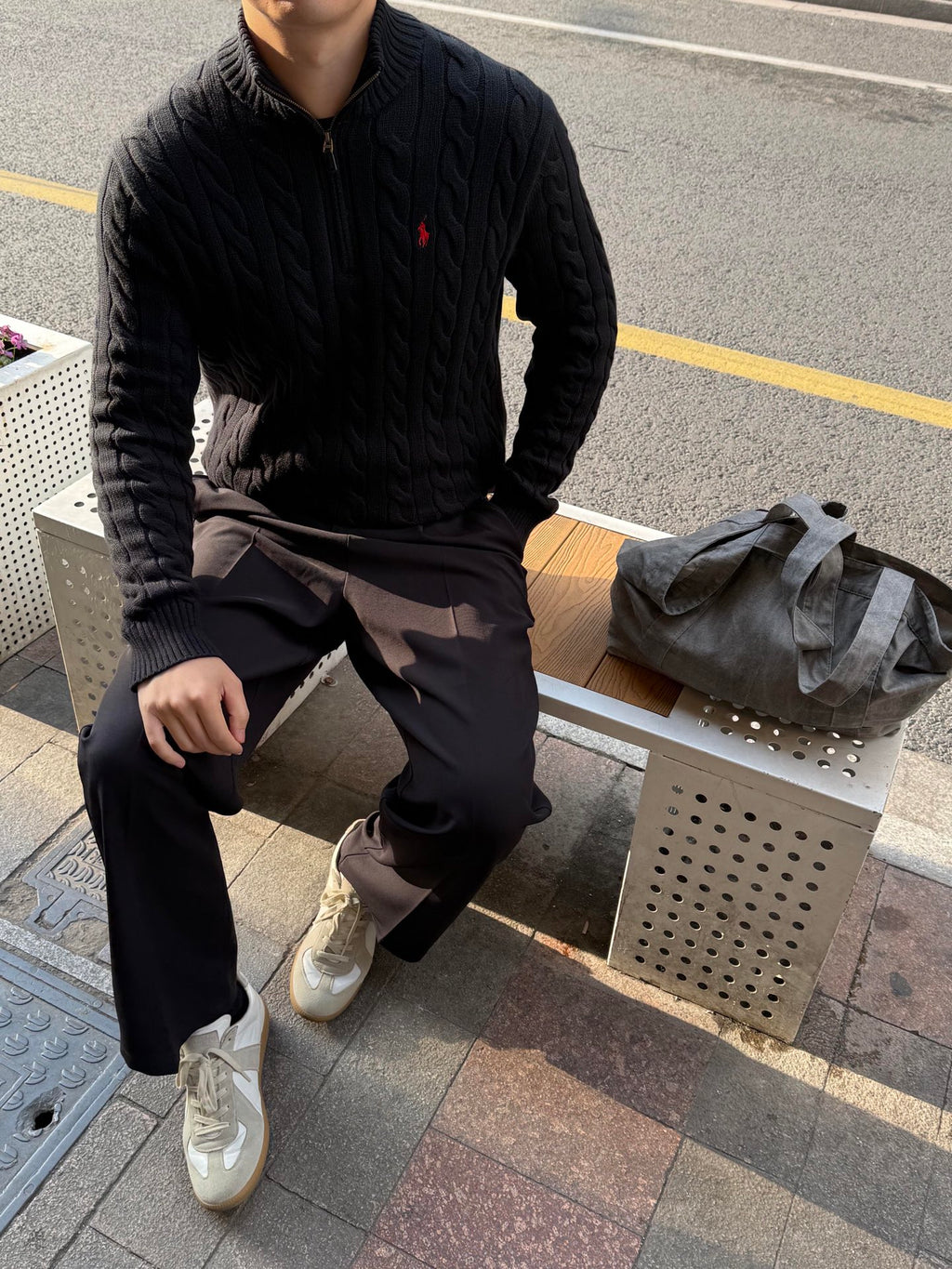 2026 New GS Decorative Knot Zip Knit Sweater (CC919-B30)