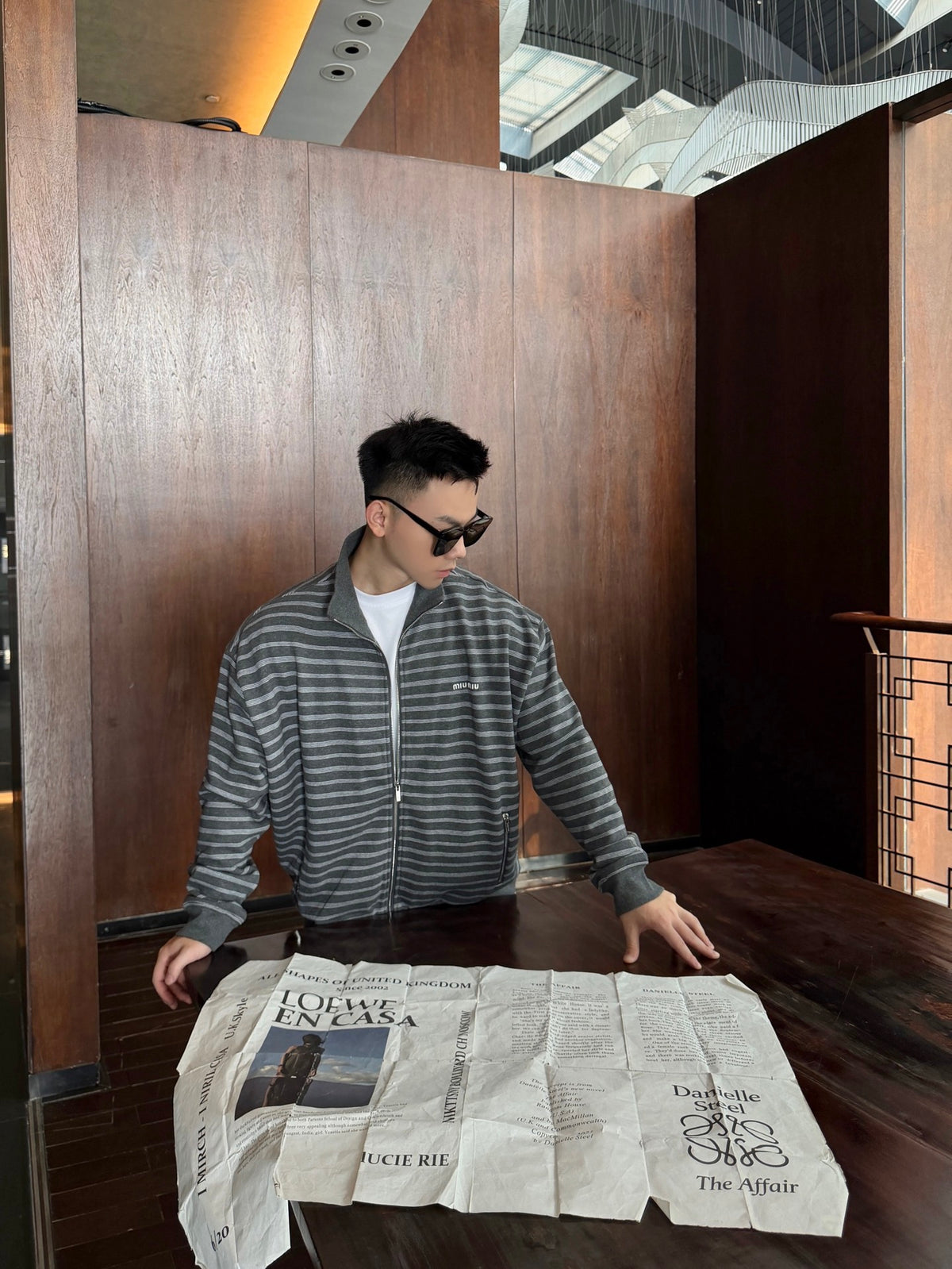 2026 New GS Logo Striped Zip-Up Jacket (CC7019-C15)