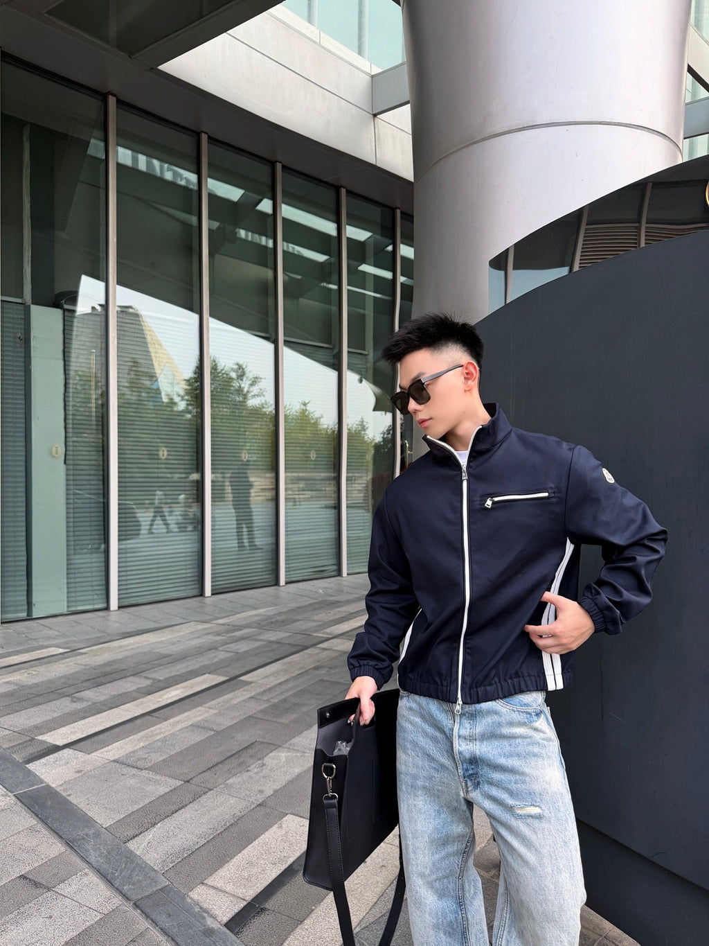 2026 New Model GS Logo Pocket Zip-Up Jacket (AA1023-B70)