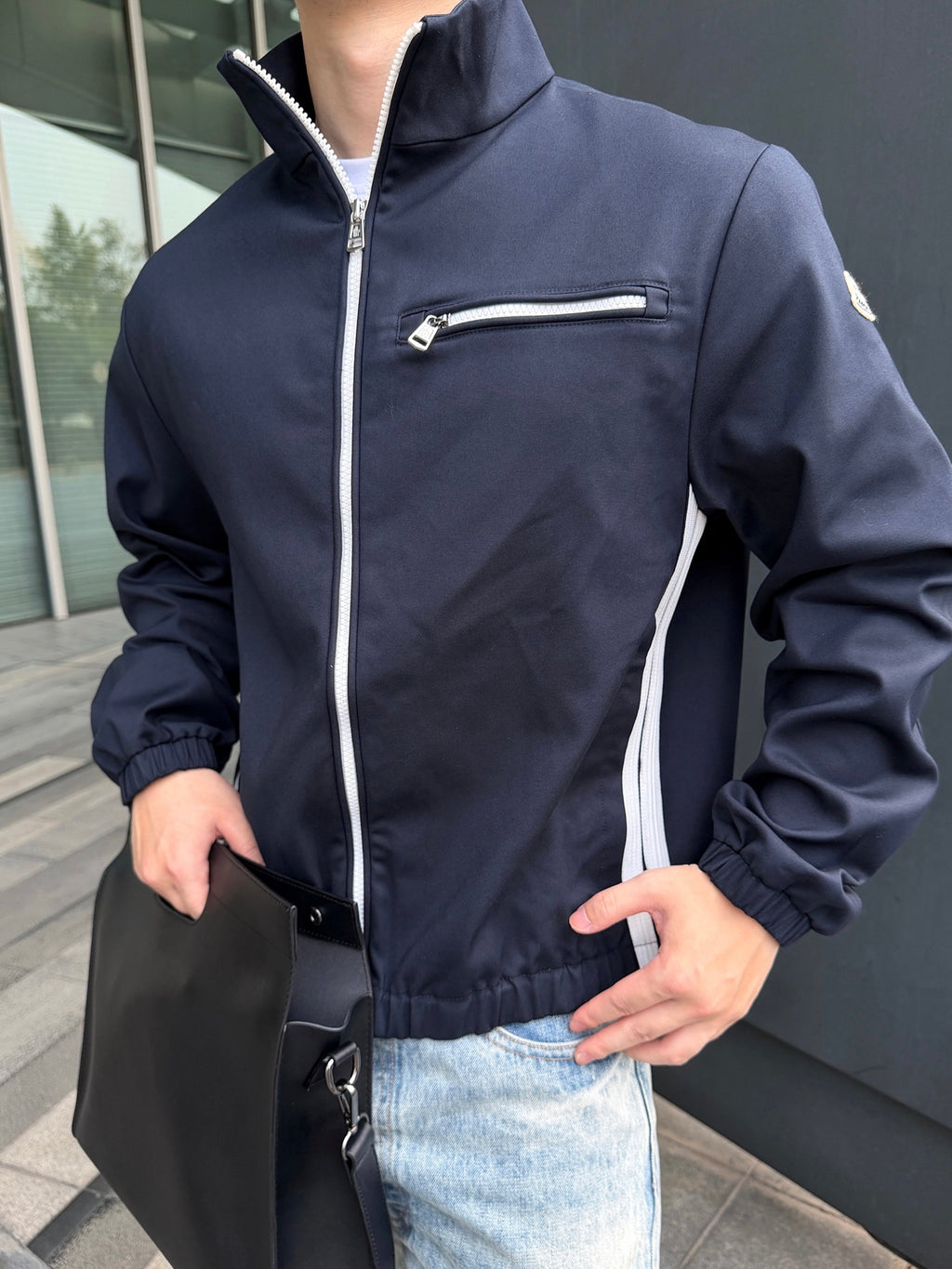 2026 New Model GS Logo Pocket Zip-Up Jacket (AA1023-B70)