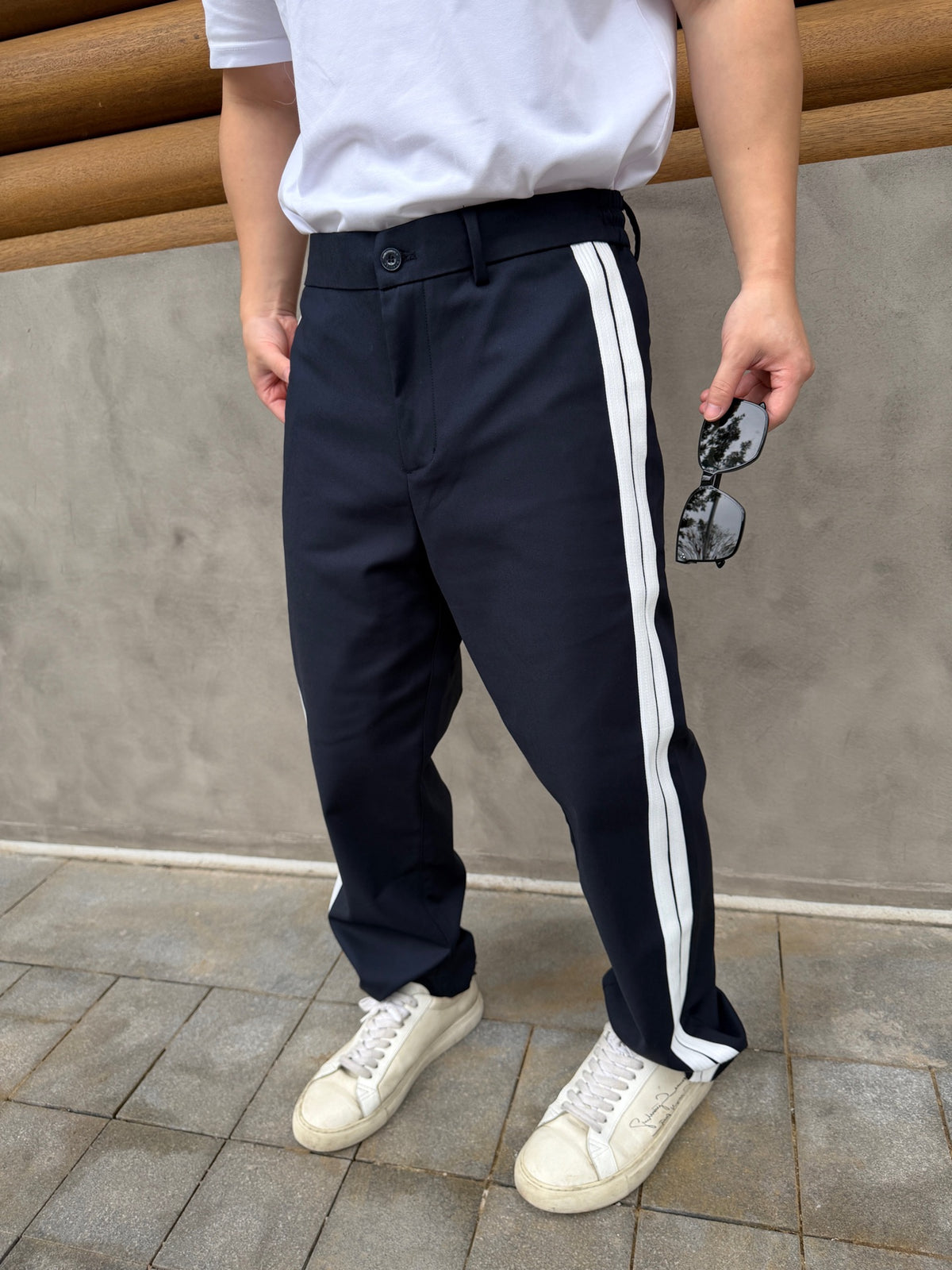 2026 New Model GS Logo Striped Pants (BB4045-B30)